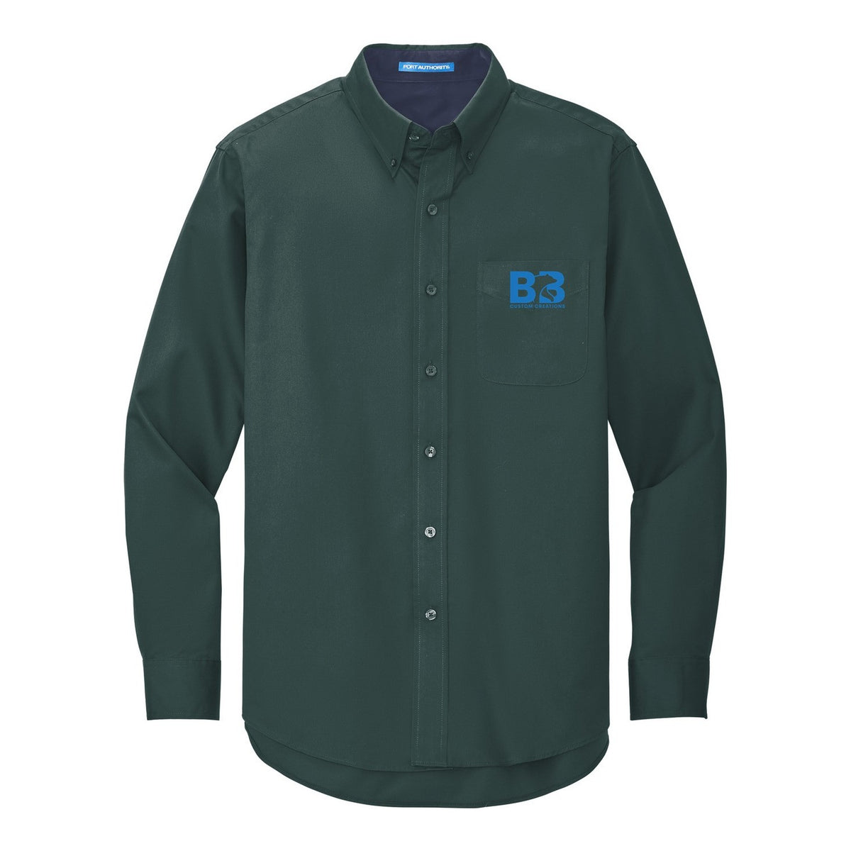 Easy Care Shirt - Dark Green/ Navy