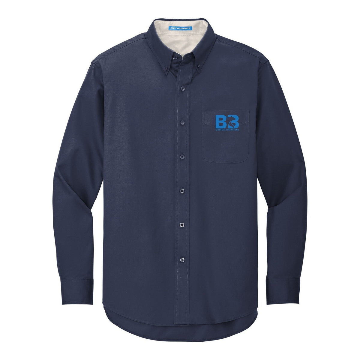 Easy Care Shirt - Navy/ Light Stone