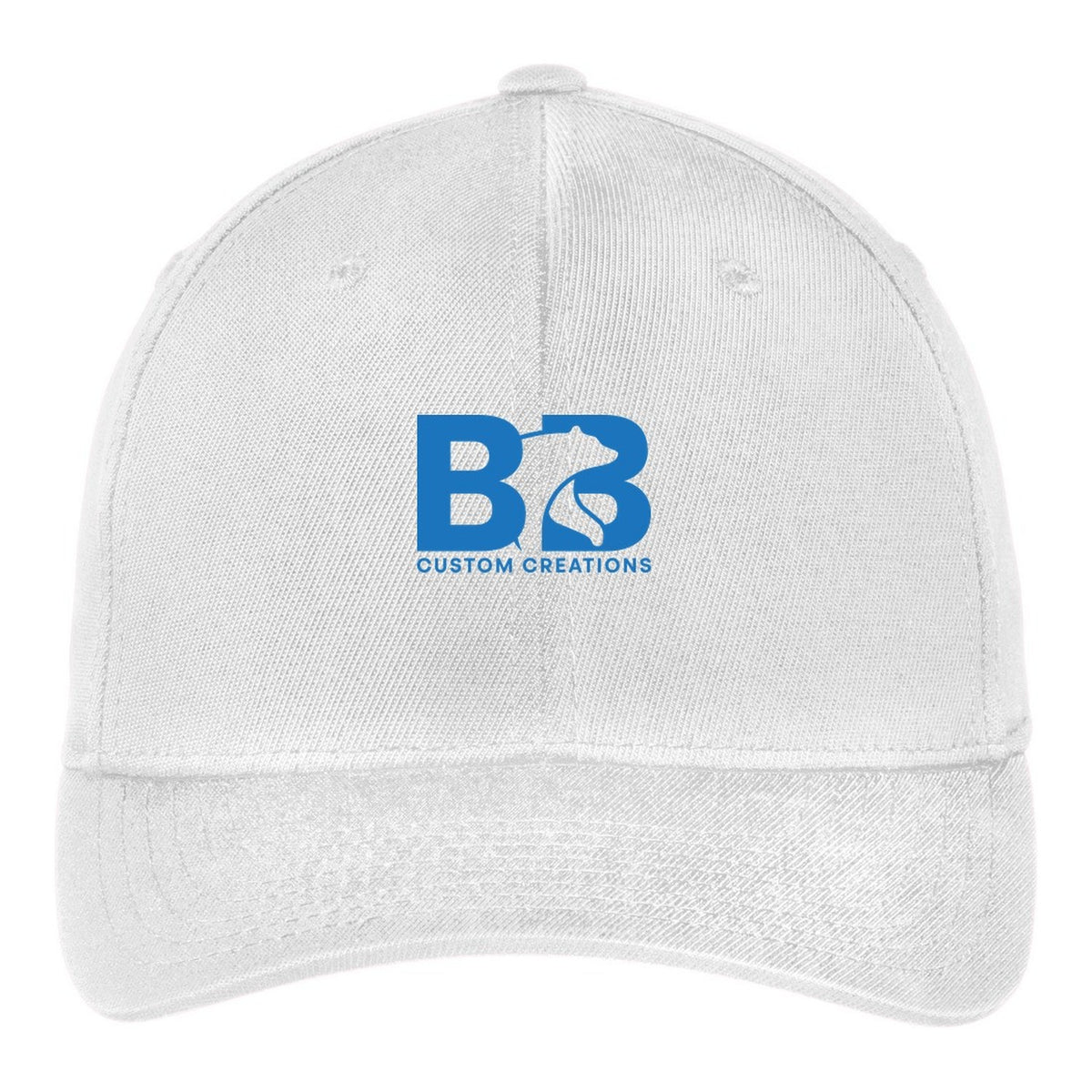 Solid Flex-Fit Hat - White