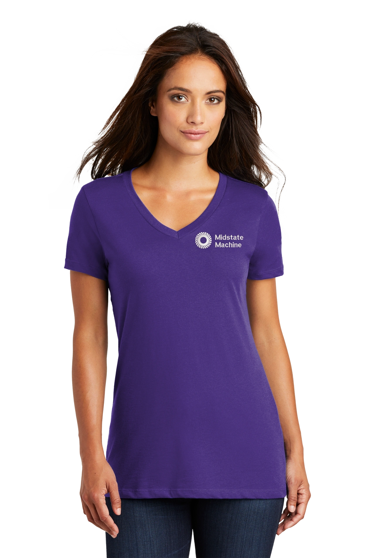 District Made® - Ladies Perfect Weight® V-Neck Tee