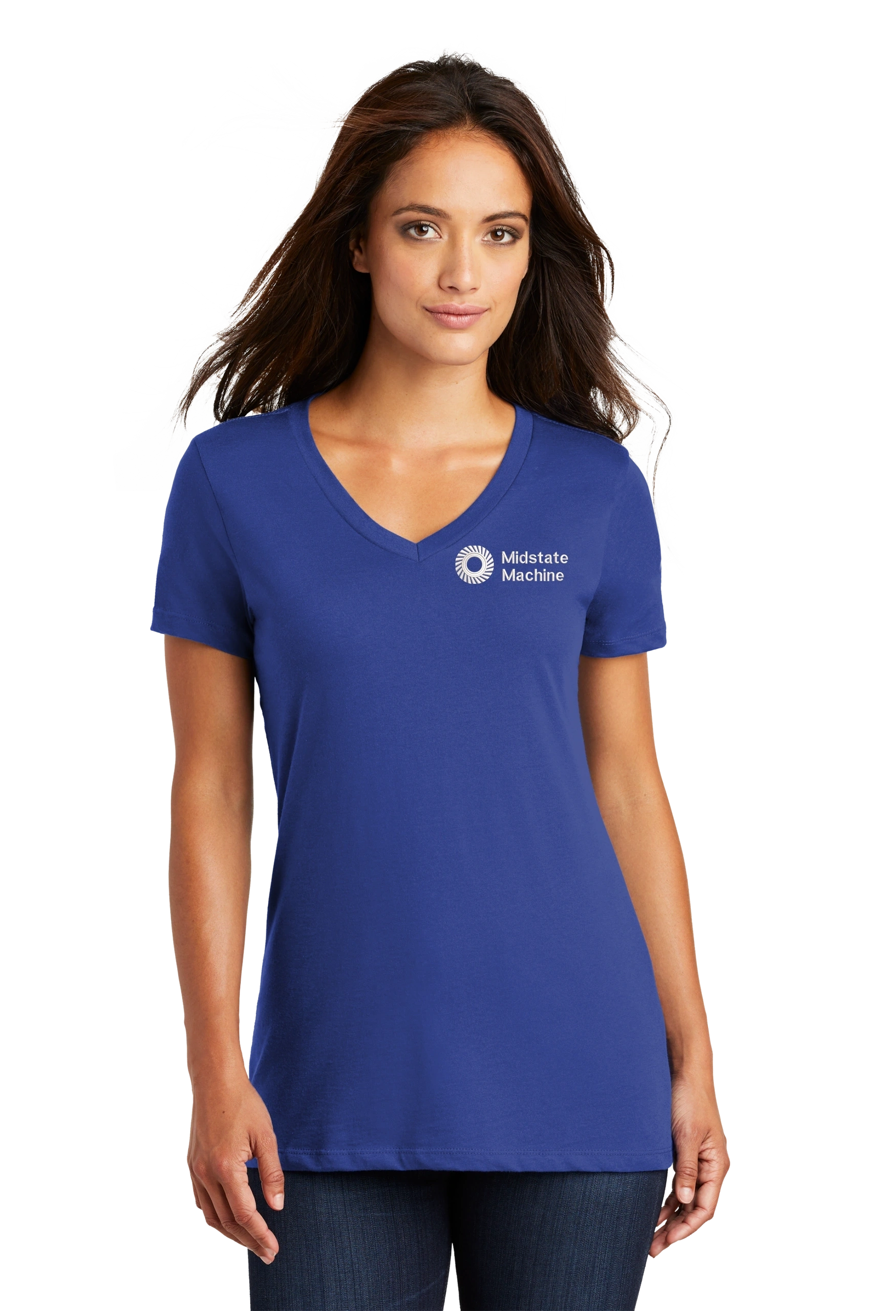 District Made® - Ladies Perfect Weight® V-Neck Tee