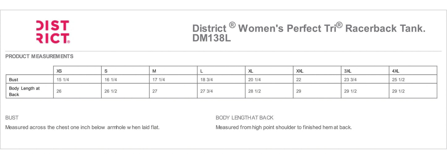 KSW - DM138L - District ® Women’s Perfect Tri ® Racerback Tank