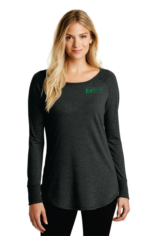 KSW - DT132L - District ® Women’s Perfect Tri ® Long Sleeve Tunic Tee