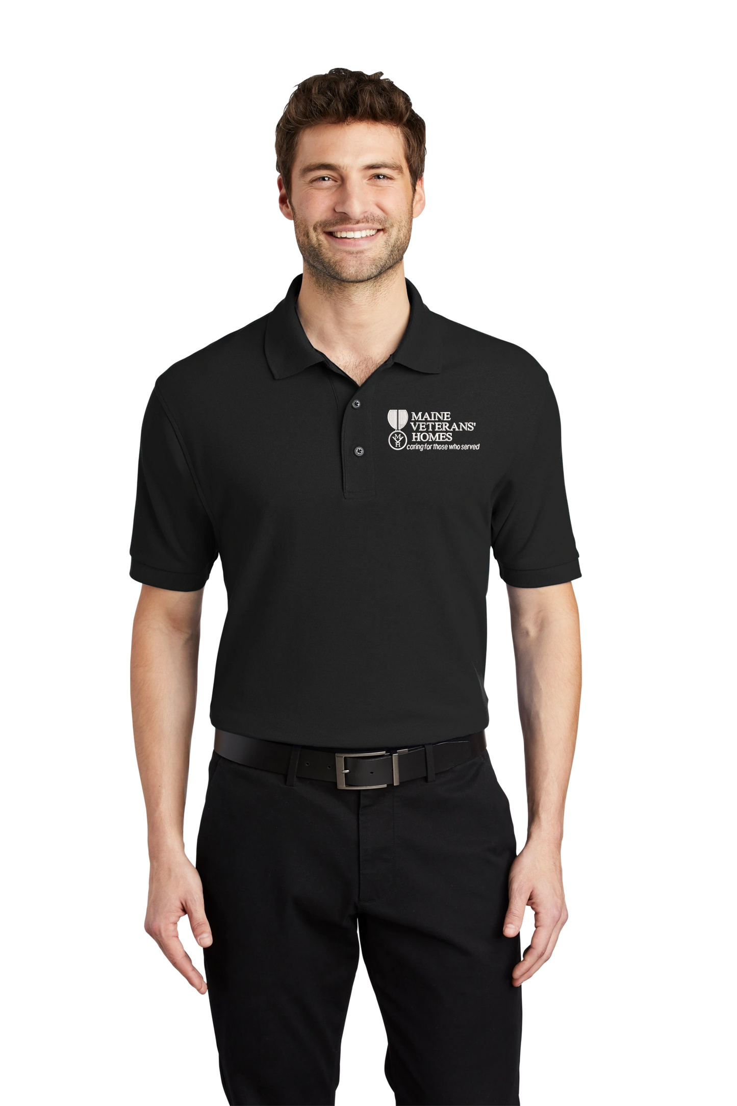 Maine Veterans'-Port Authority® Silk Touch™ Polo