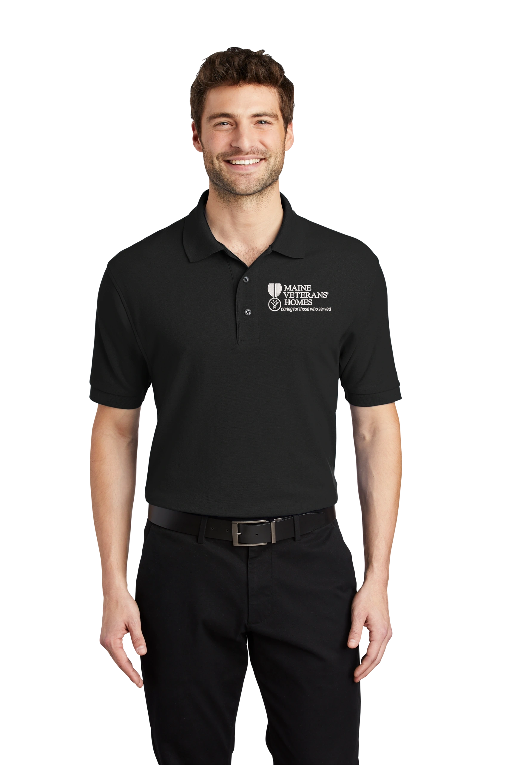 Maine Veterans'-Port Authority® Silk Touch™ Polo