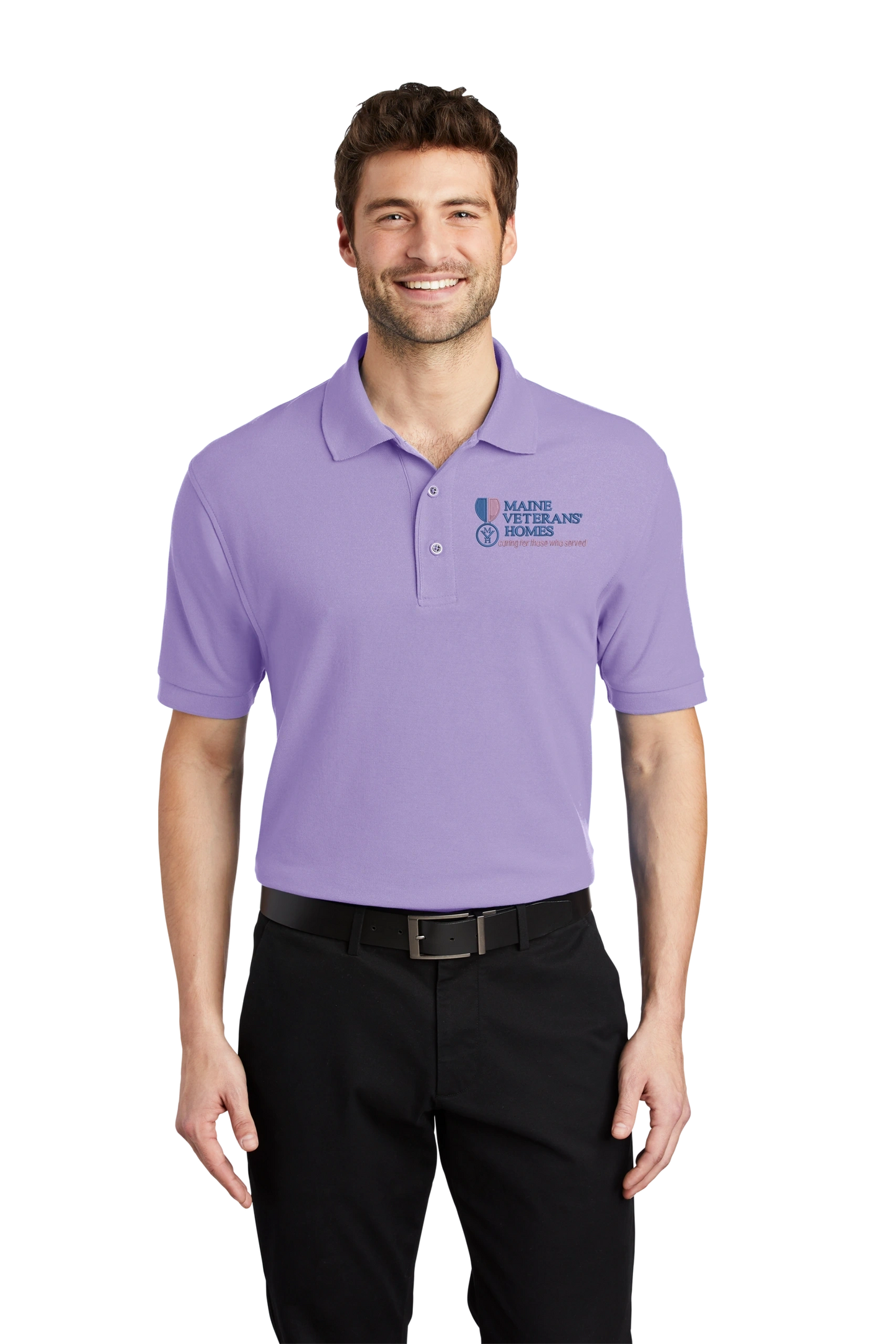 Maine Veterans'-Port Authority® Silk Touch™ Polo