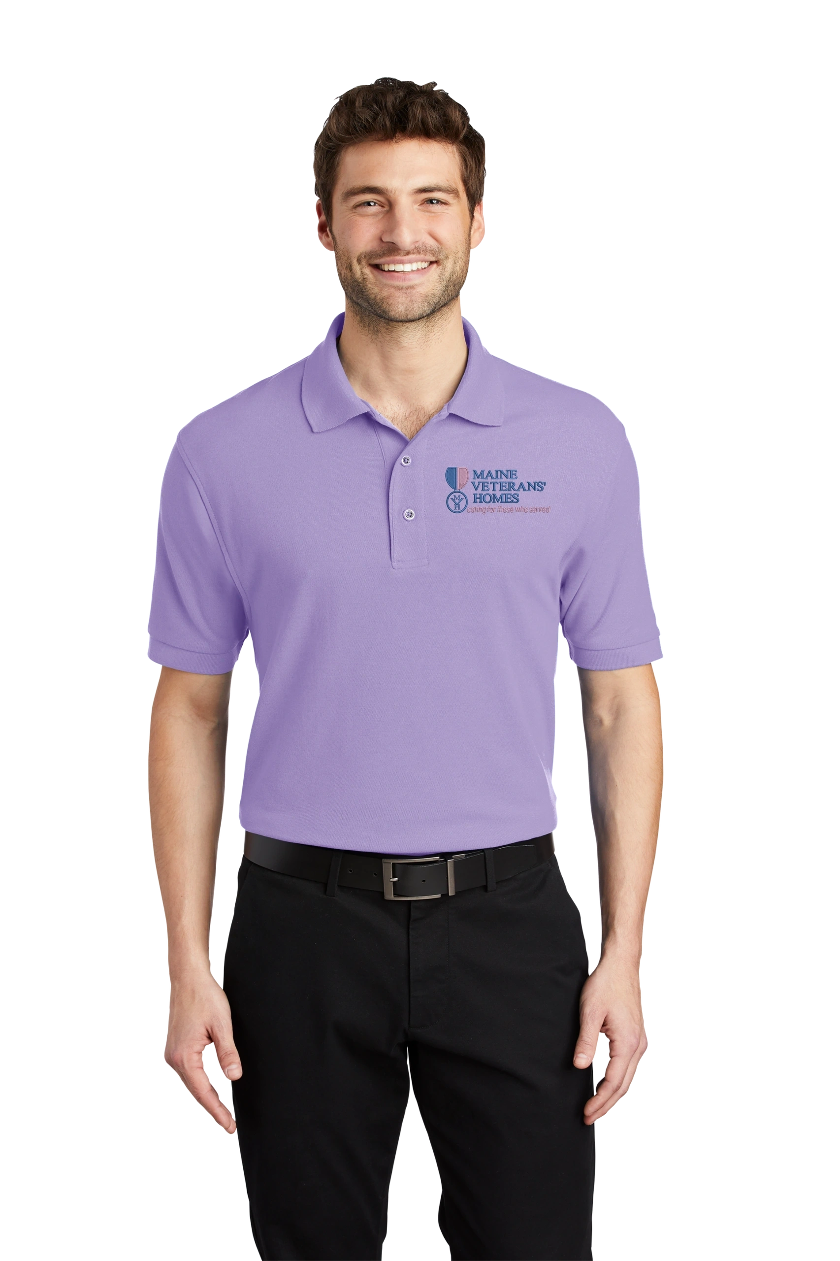 Maine Veterans'-Port Authority® Silk Touch™ Polo