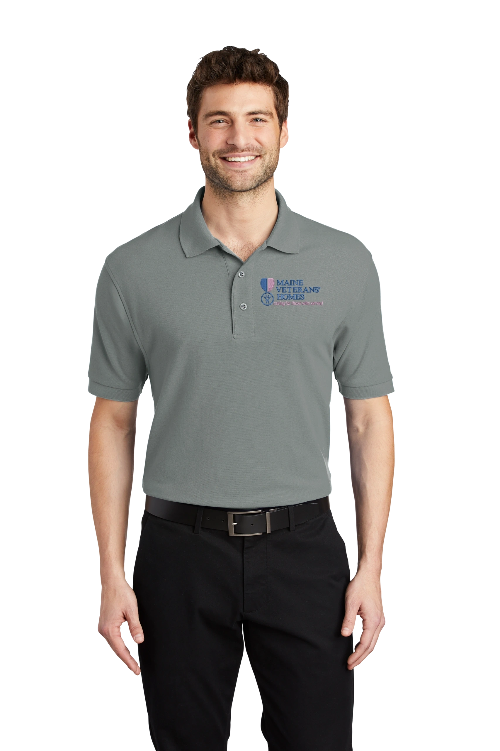 Maine Veterans'-Port Authority® Silk Touch™ Polo