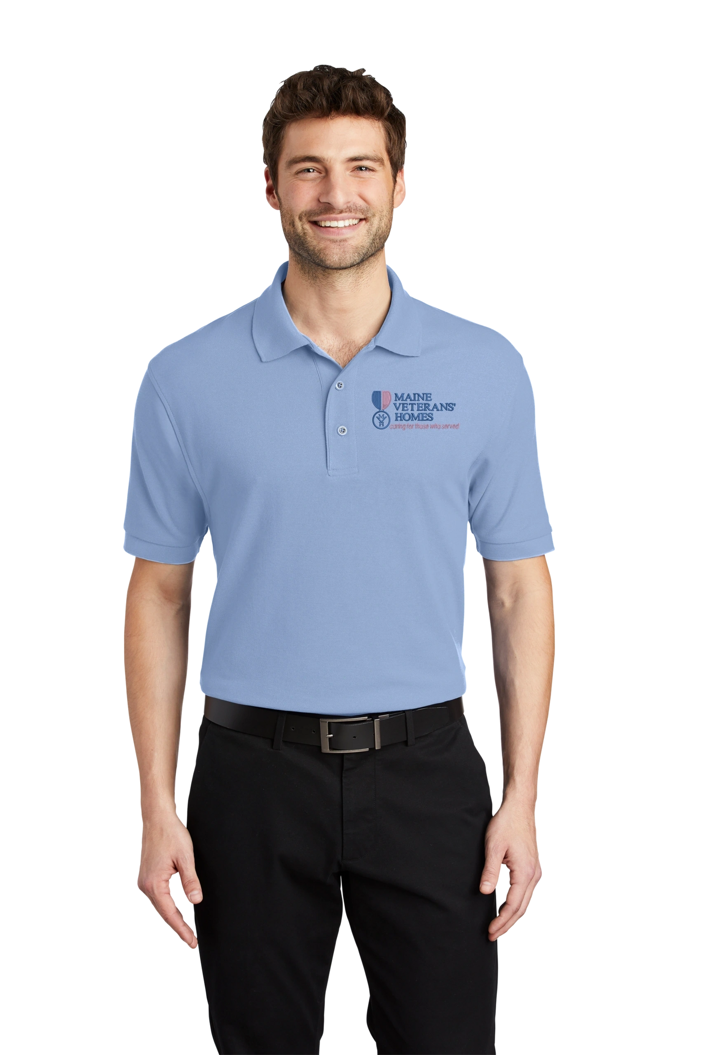 Maine Veterans'-Port Authority® Silk Touch™ Polo