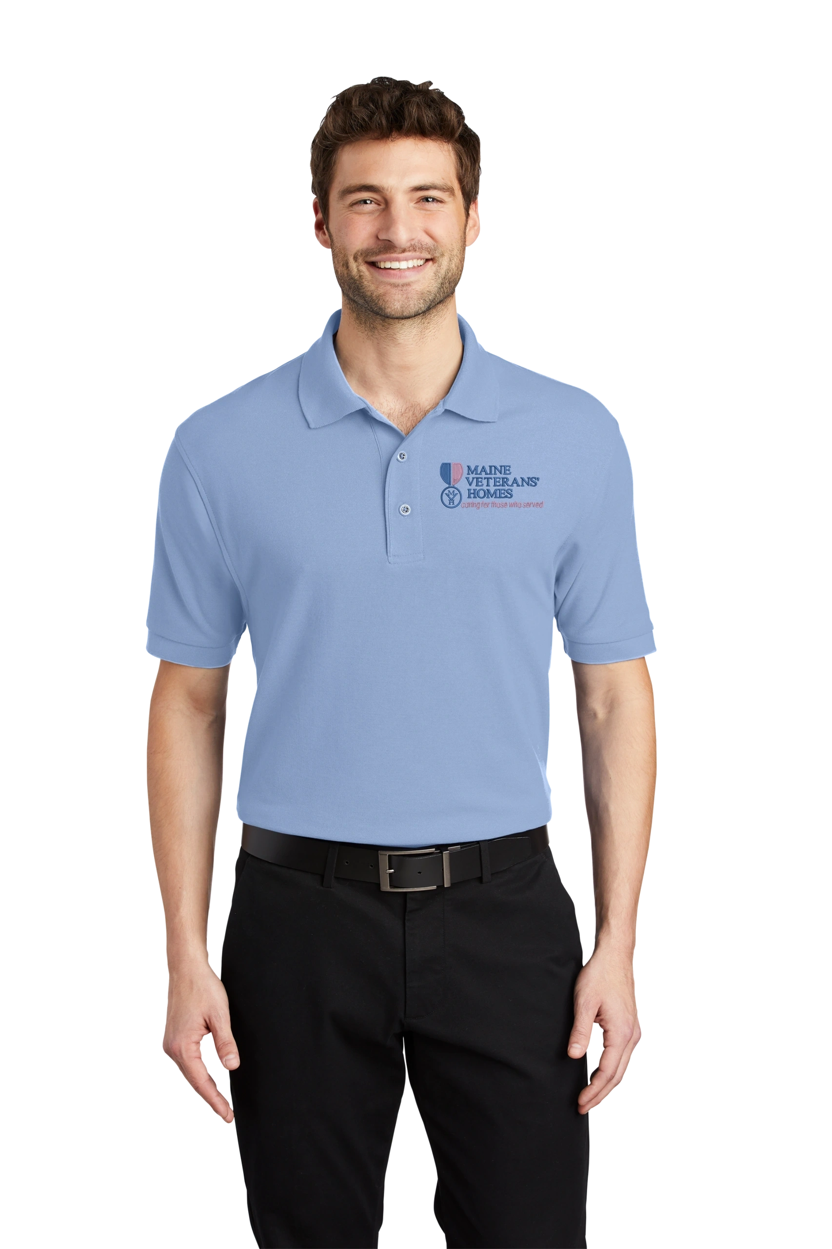 Maine Veterans'-Port Authority® Silk Touch™ Polo