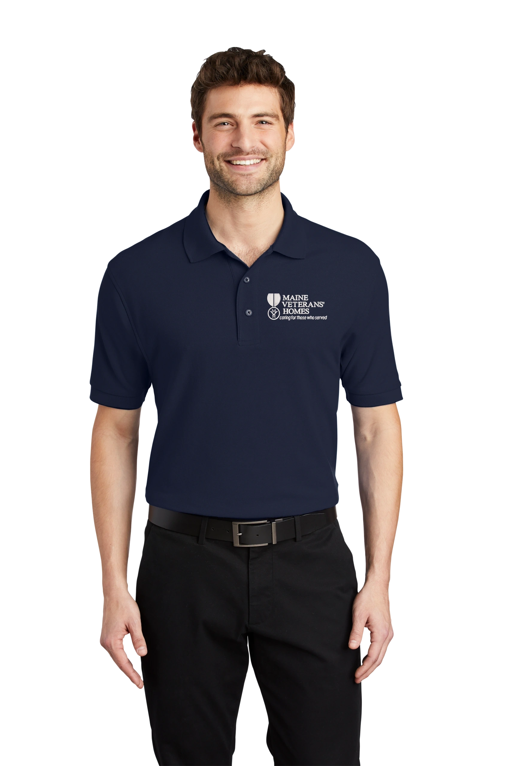 Maine Veterans'-Port Authority® Silk Touch™ Polo