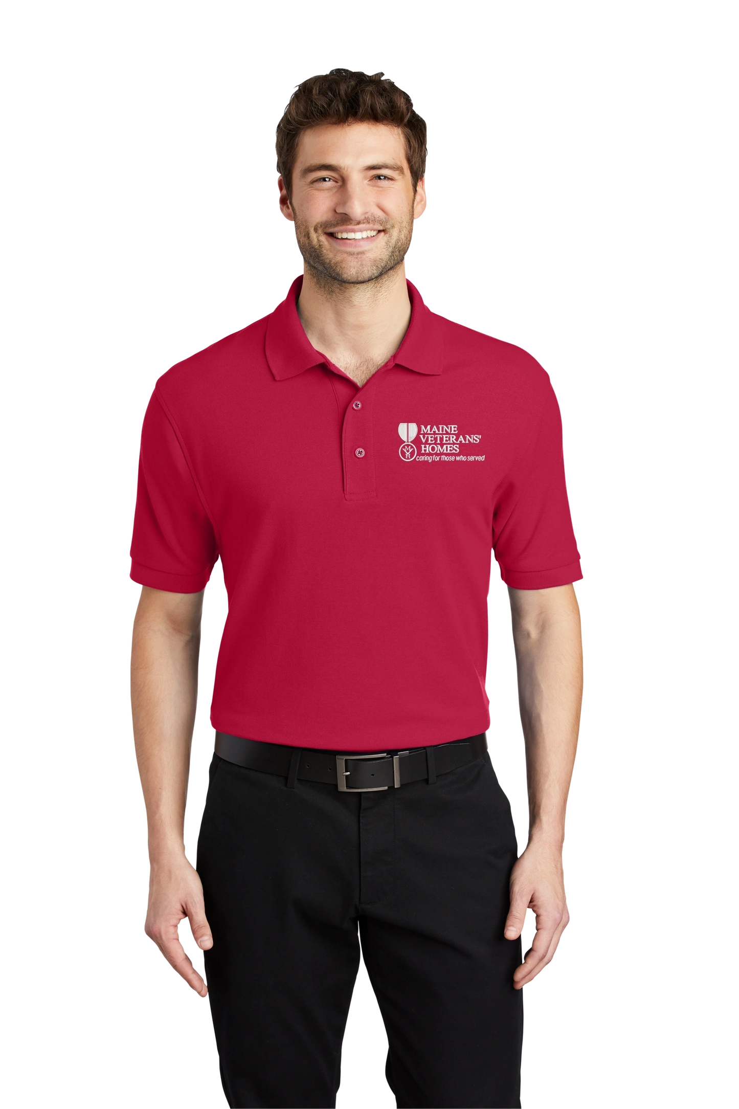 Maine Veterans'-Port Authority® Silk Touch™ Polo