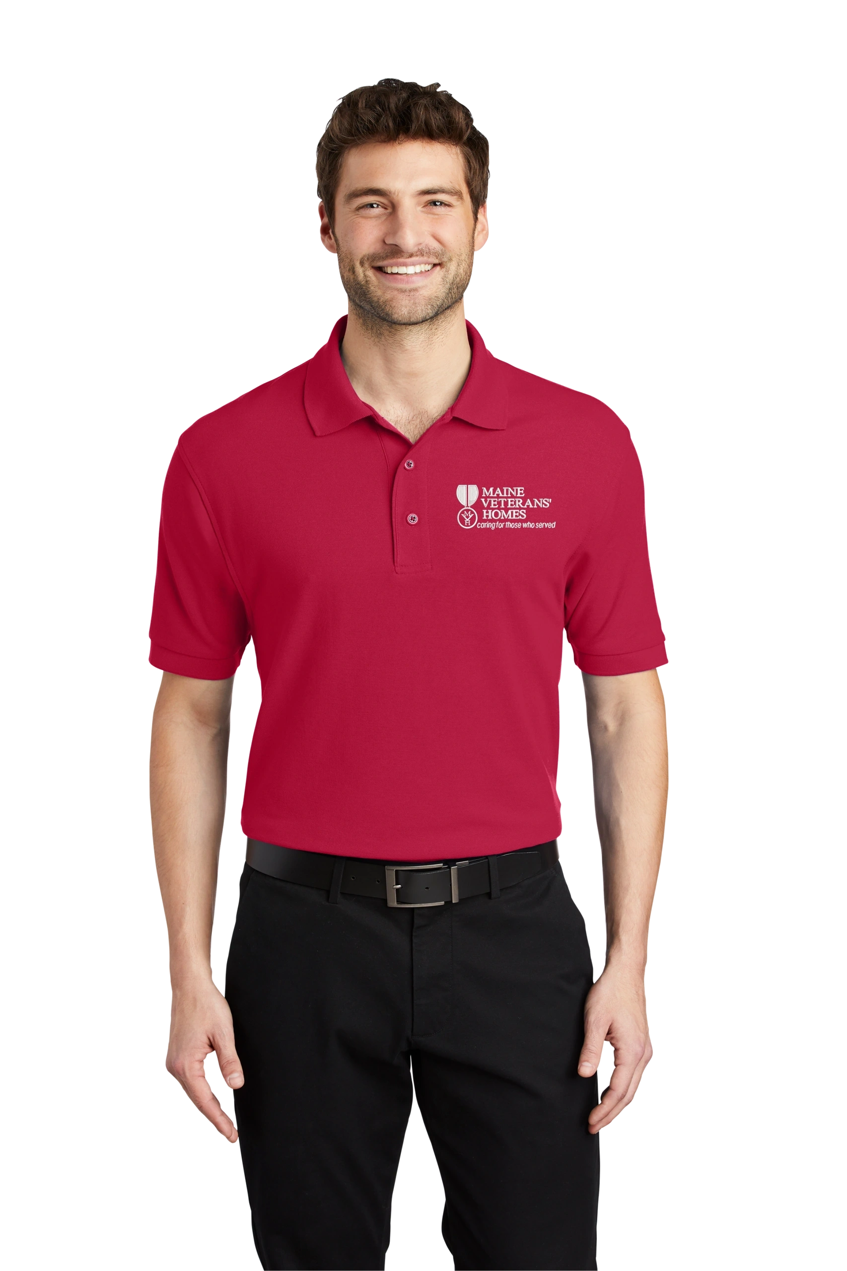 Maine Veterans'-Port Authority® Silk Touch™ Polo