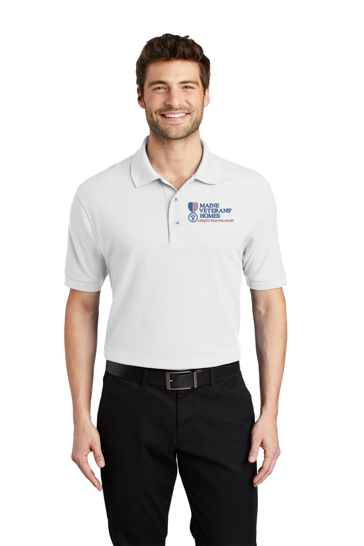 Maine Veterans'-Port Authority® Silk Touch™ Polo