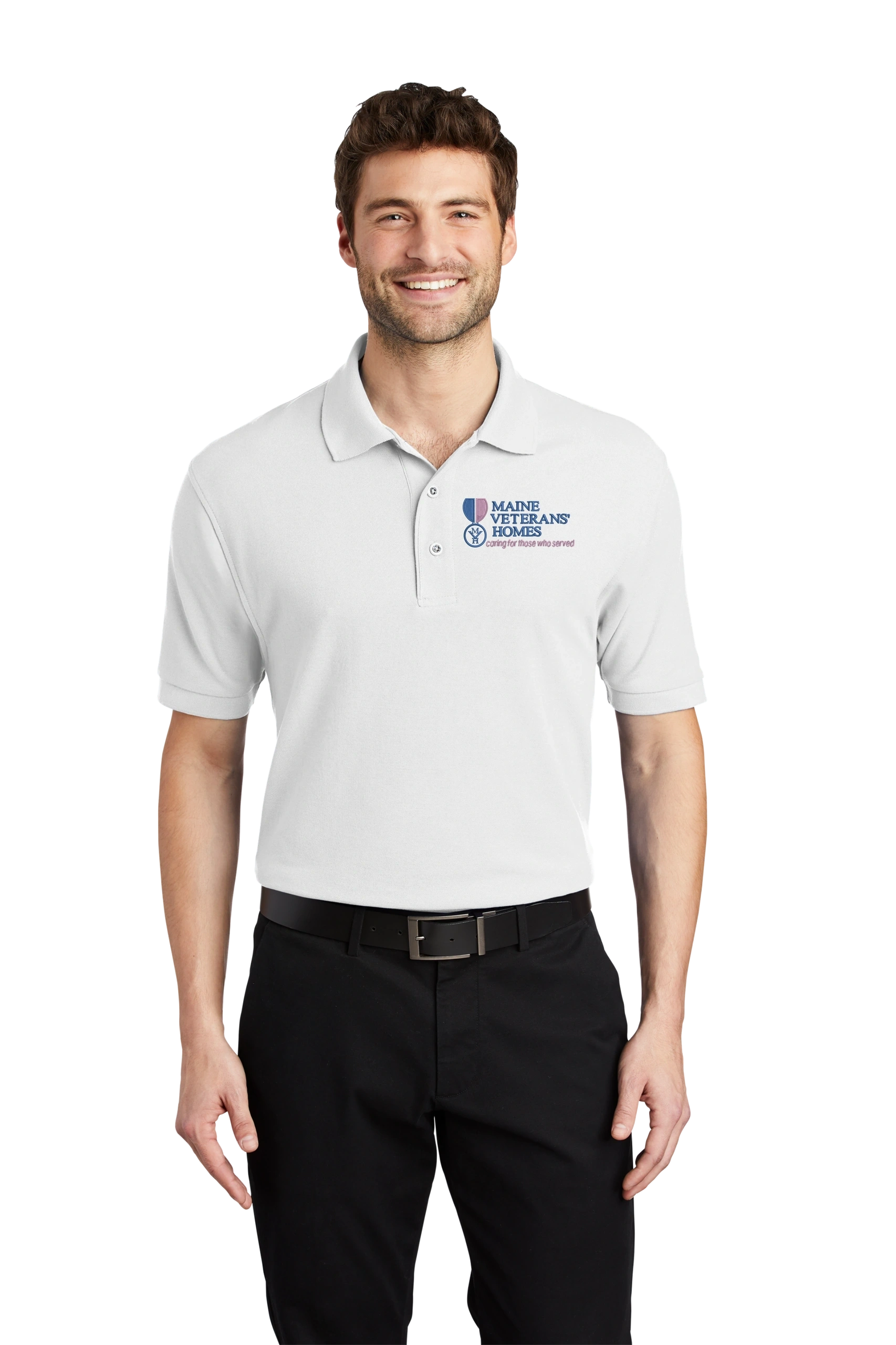 Maine Veterans'-Port Authority® Silk Touch™ Polo