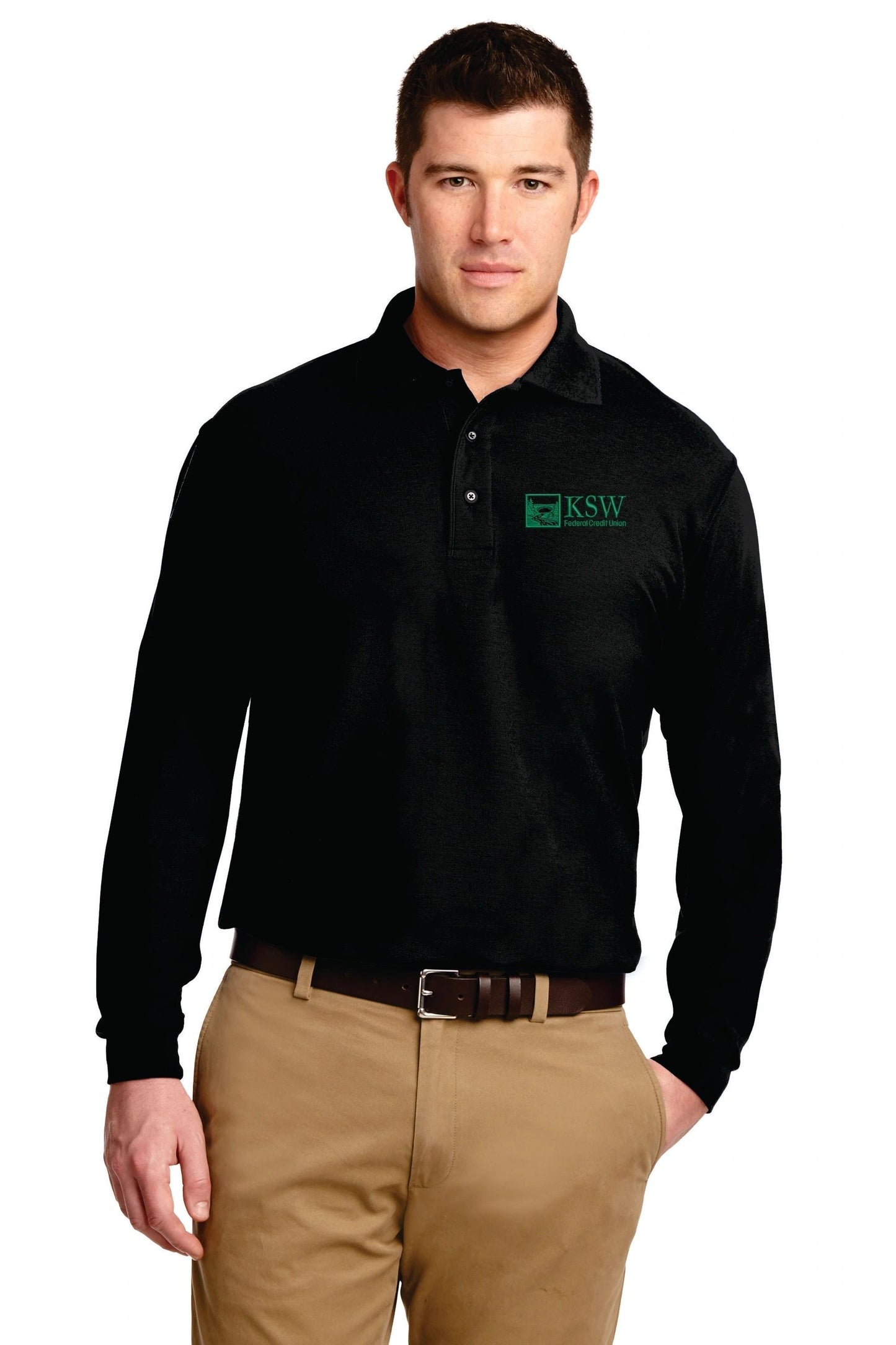 KSW-K500LS-Port Authority® Silk Touch™ Long Sleeve Polo