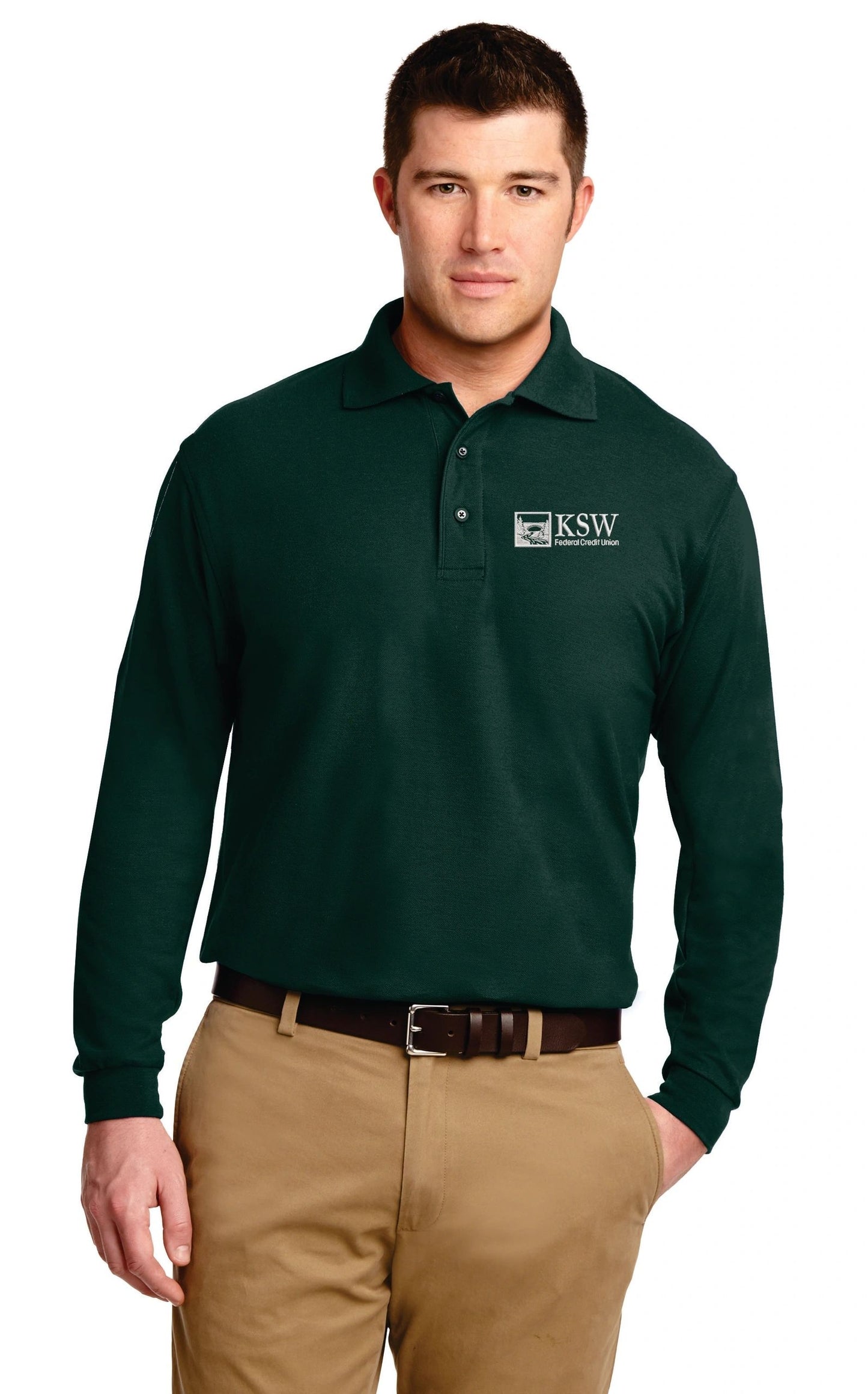 KSW-K500LS-Port Authority® Silk Touch™ Long Sleeve Polo