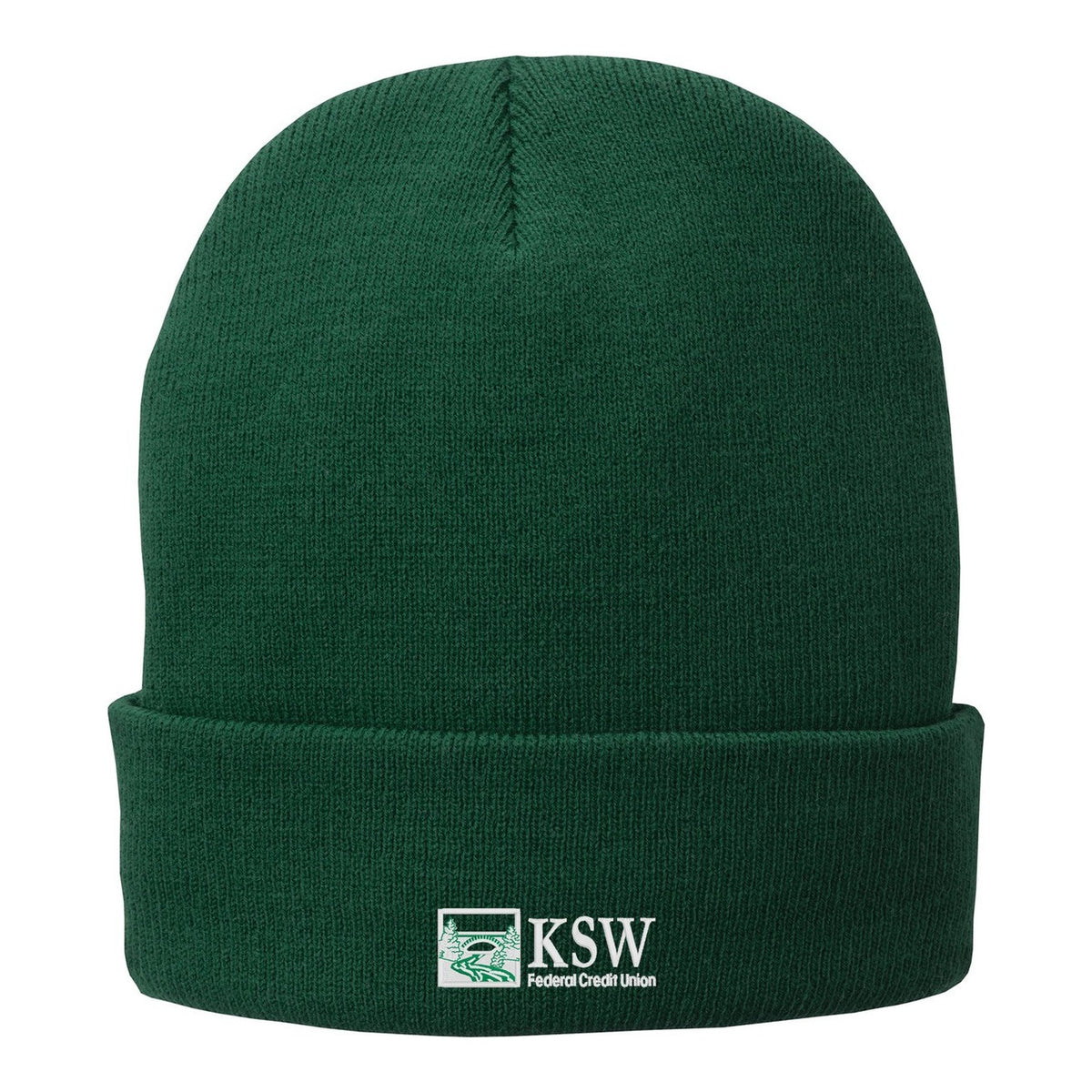 Fleece-Lined Knit Cap - Athletic Green