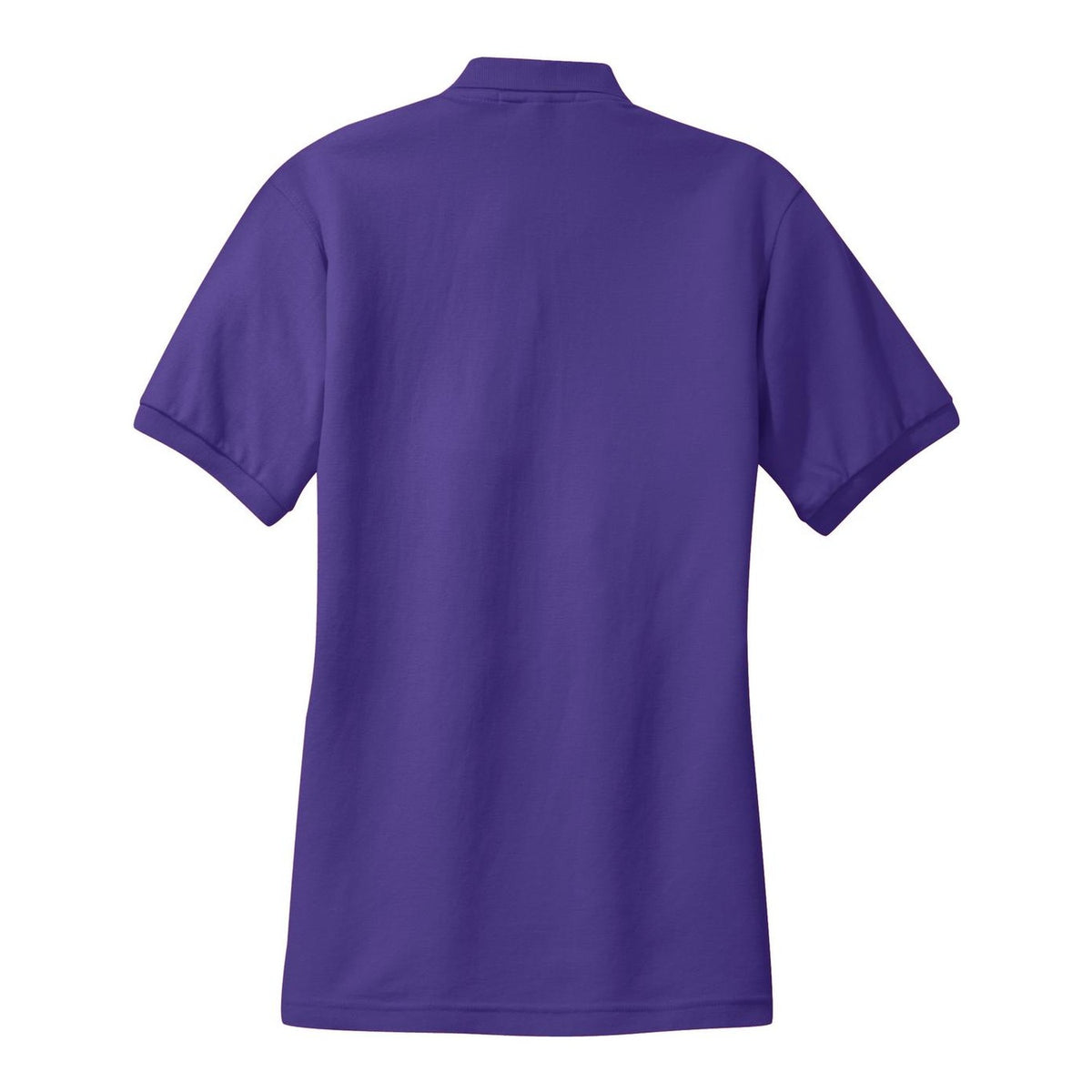 Women's Silk Touch Polo - Purple (back)