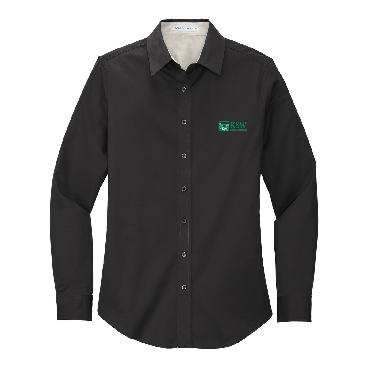 Women's Easy Care Shirt - Black/ Light Stone