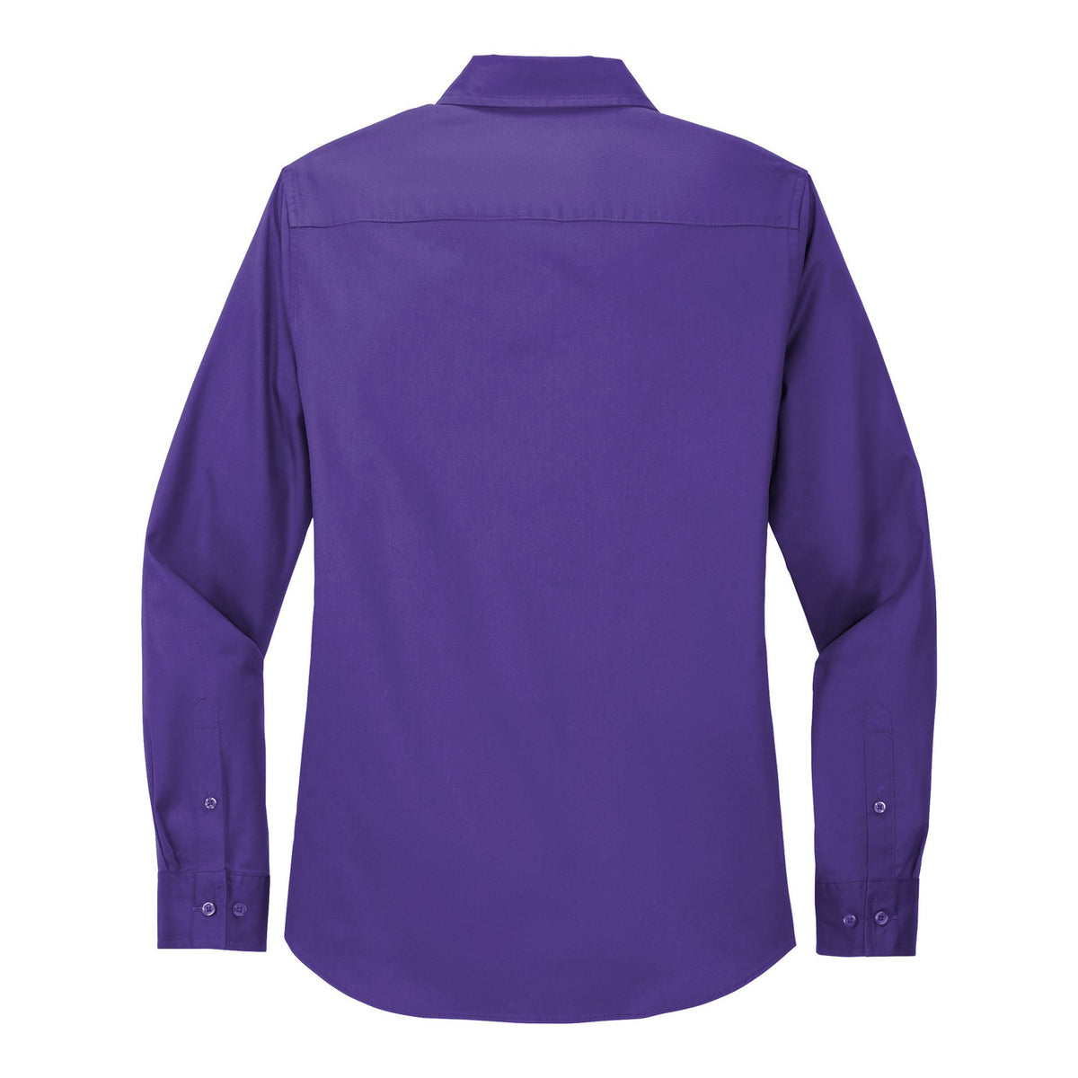Women's Easy Care Shirt - Purple/ Light Stone (back)