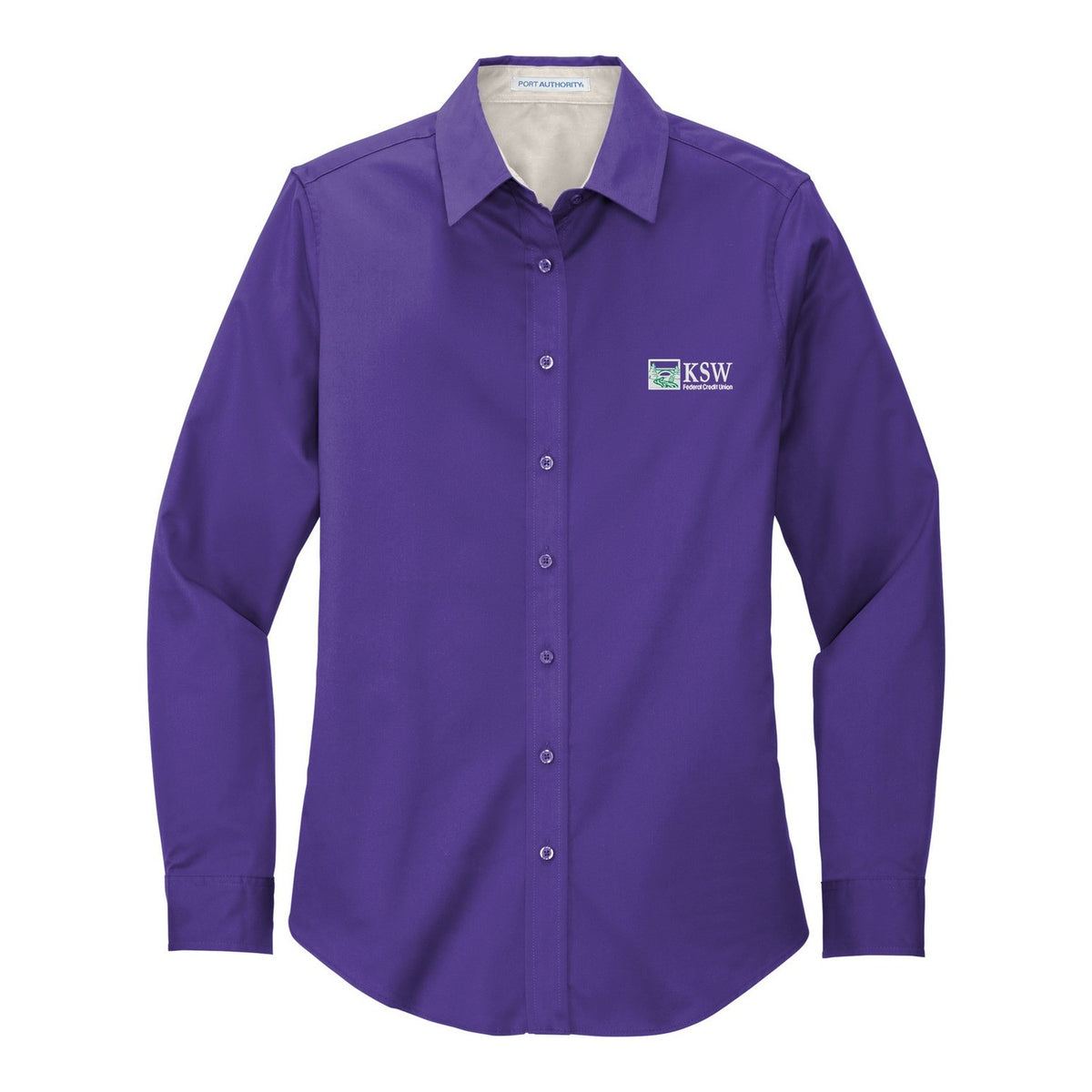 Women's Easy Care Shirt - Purple/ Light Stone