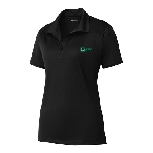 Women's Micropique Sport-Wick Polo - Black