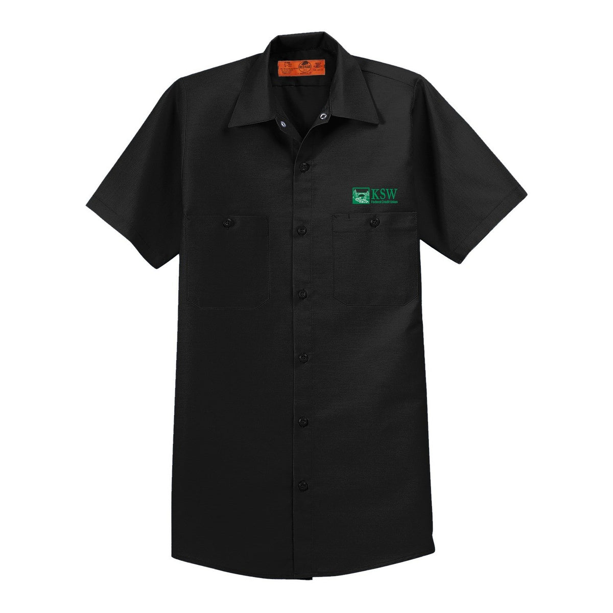 Short Sleeve Industrial Work Shirt - Black
