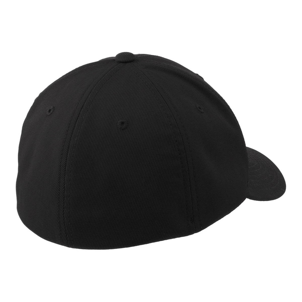 Solid Flex-Fit Hat - Black (back)