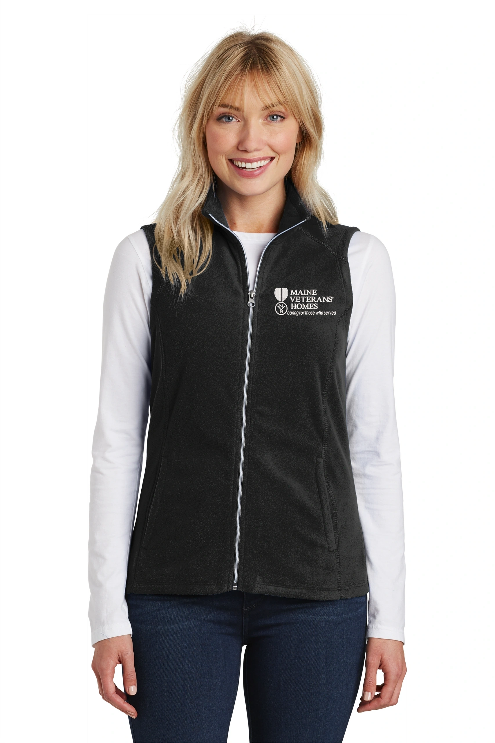 Maine Veterans'-Port Authority® Ladies Microfleece Vest