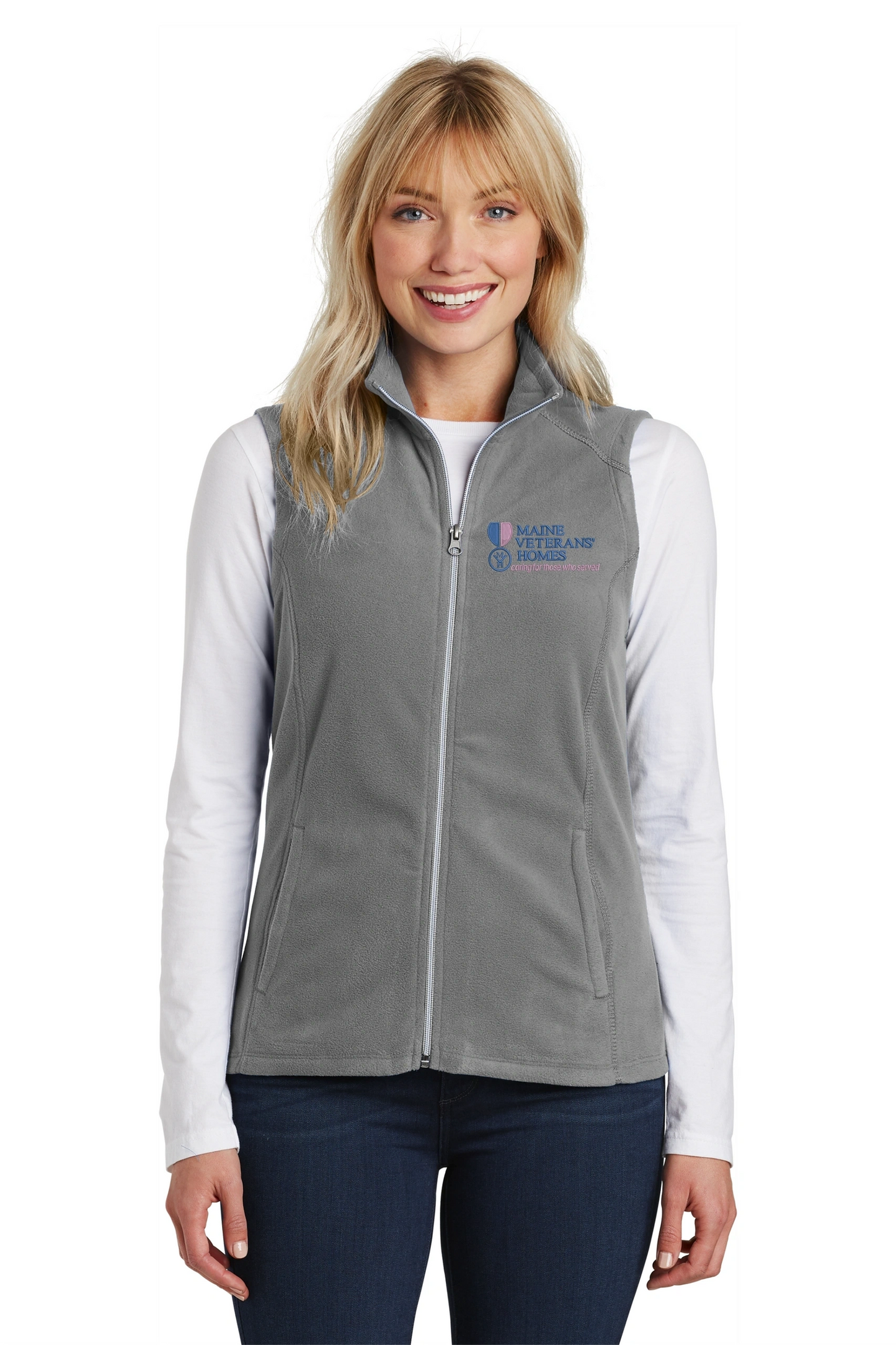 Maine Veterans'-Port Authority® Ladies Microfleece Vest