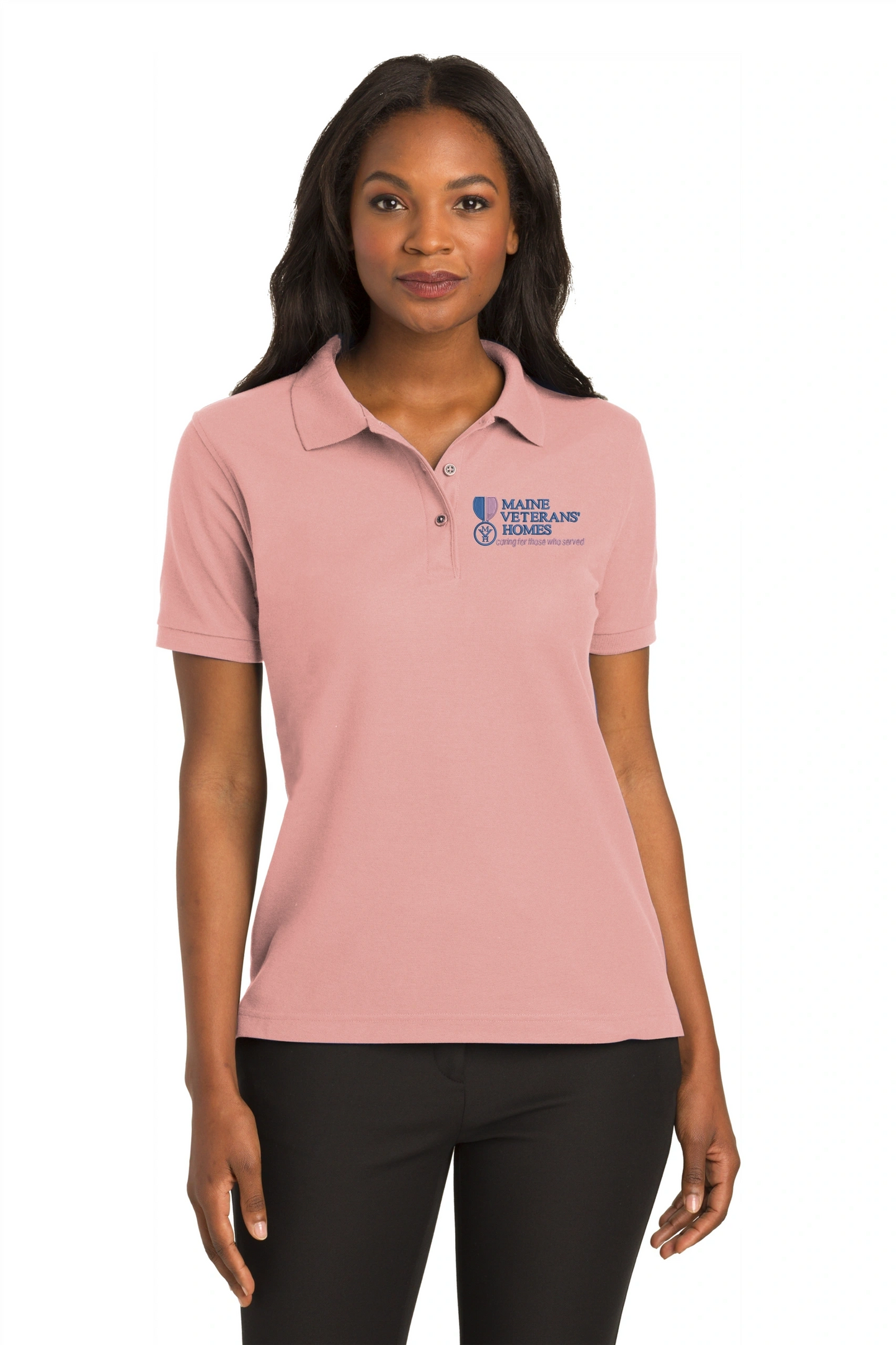 Maine Veterans'-Port Authority® Ladies Silk Touch™ Polo