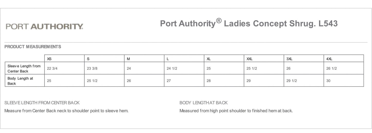 KSW - L543 - Port Authority® Ladies Concept Shrug