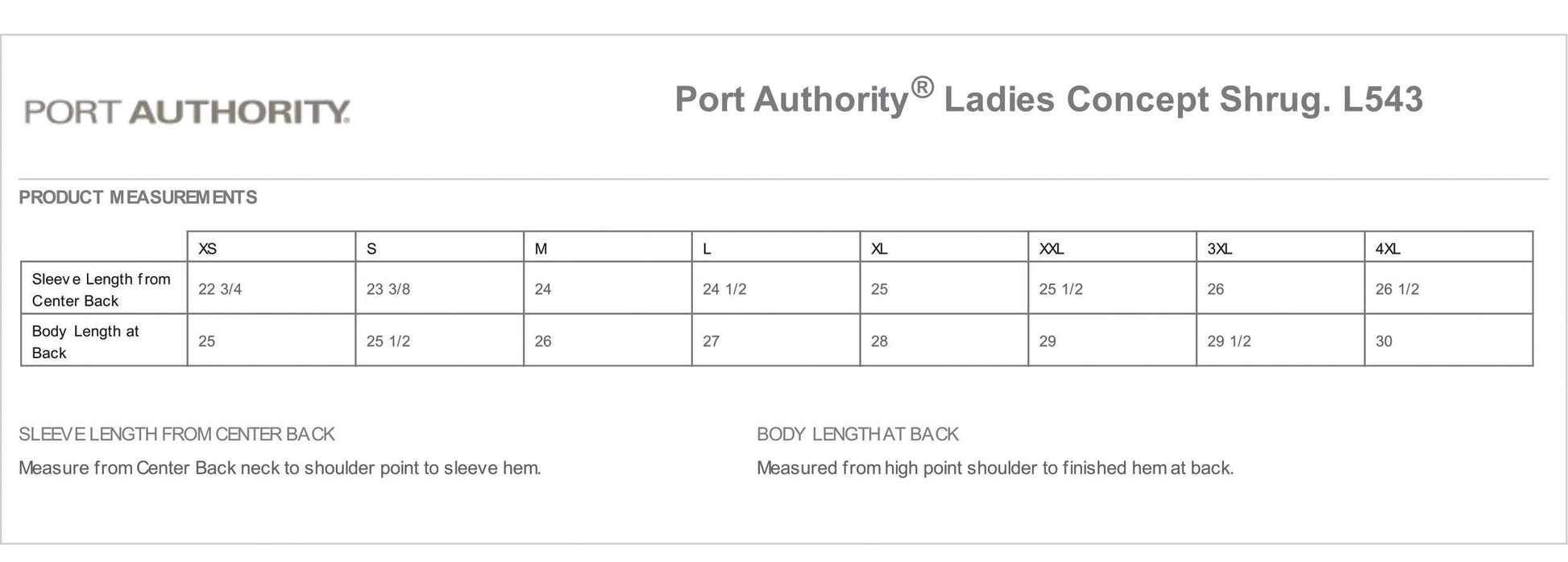 KSW - L543 - Port Authority® Ladies Concept Shrug