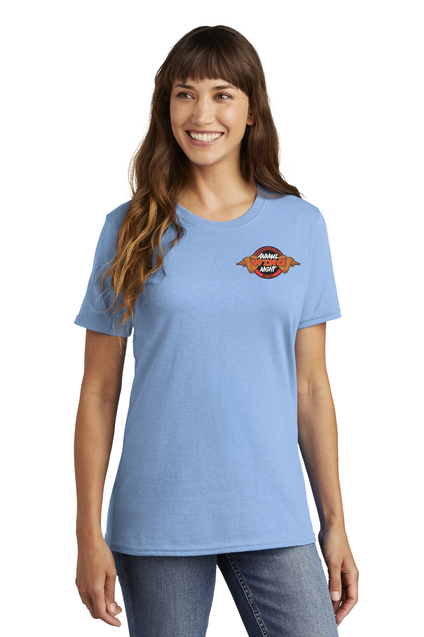 AUGUSTA ELKS-WING NIGHT Port & Company® Ladies Core Cotton Tee