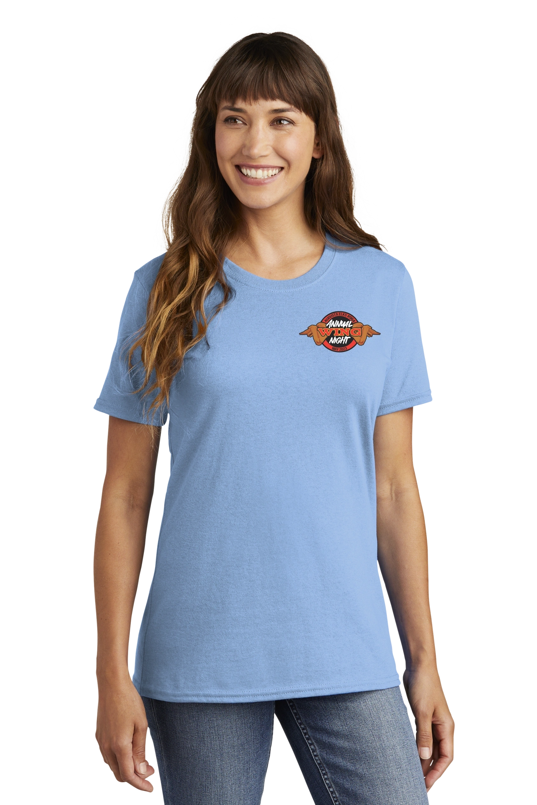 AUGUSTA ELKS-WING NIGHT Port & Company® Ladies Core Cotton Tee