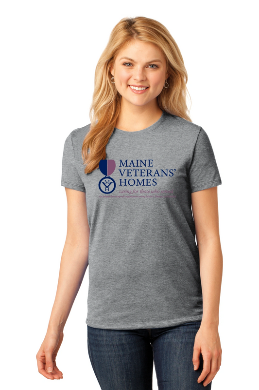 Maine Veterans'-Port & Company® Ladies Core Cotton Tee-2COLOR