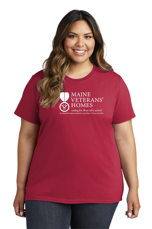 Maine Veterans'-Port & Company® Ladies Core Cotton Tee 1 color