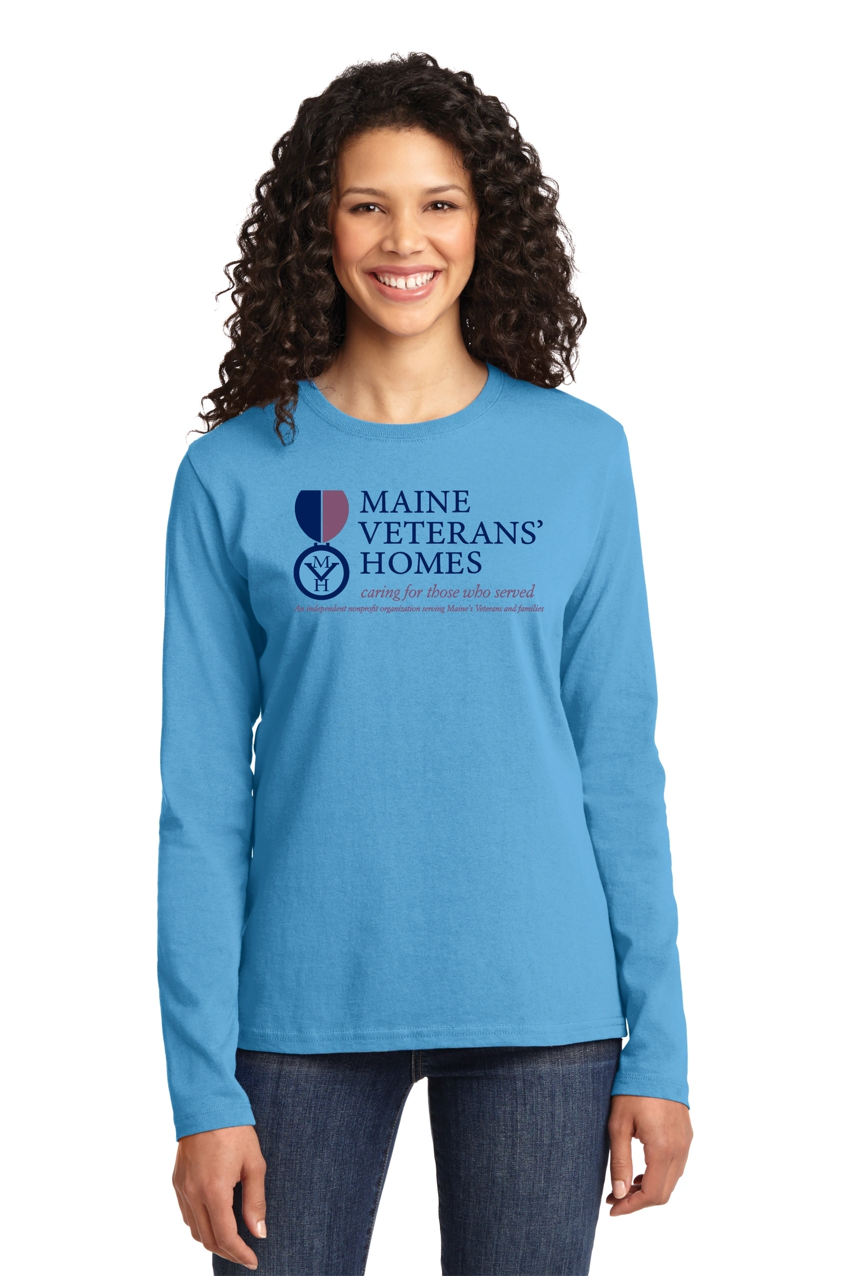 Maine Veterans'-Port & Company® Ladies Long Sleeve-2COLOR