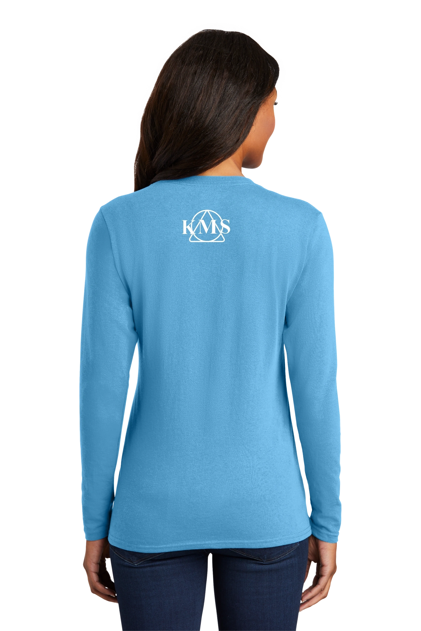 KMS-Port & Company® Ladies Long Sleeve Core Cotton Tee