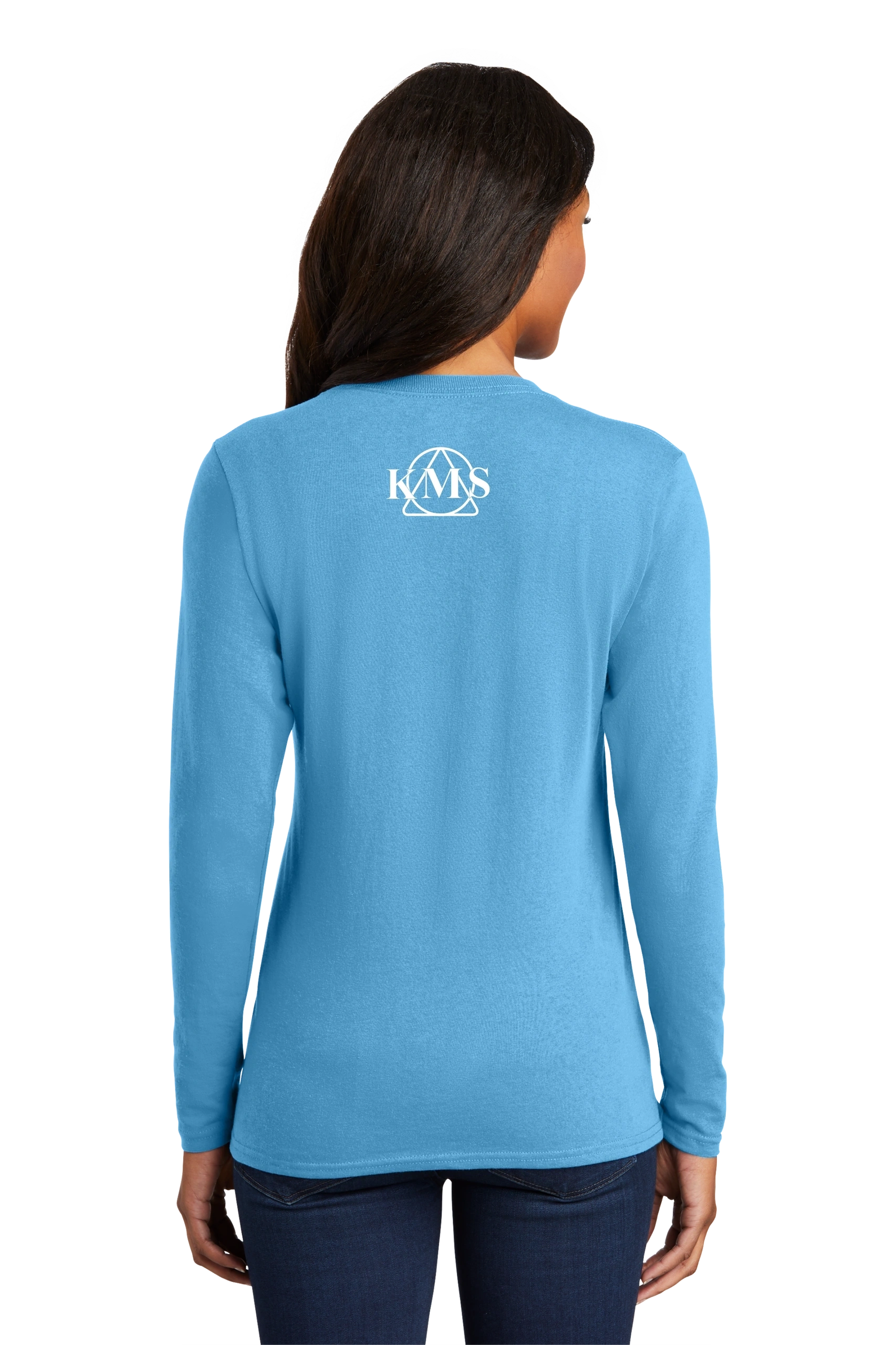 KMS-Port & Company® Ladies Long Sleeve Core Cotton Tee