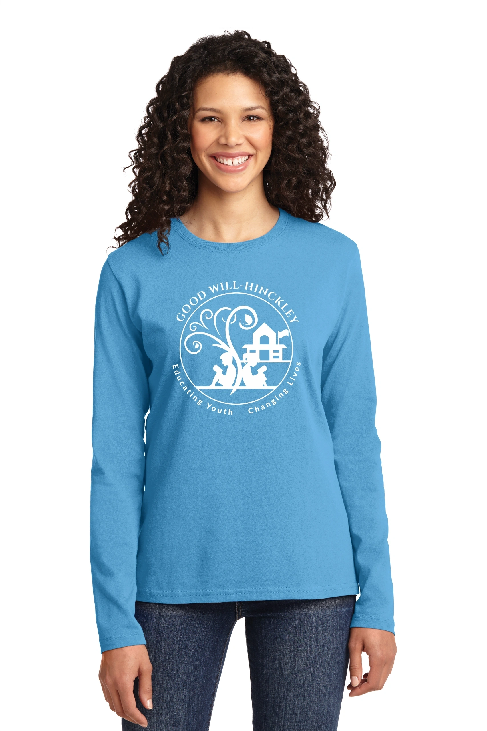 Port & Company® Ladies Long Sleeve Core Cotton Tee