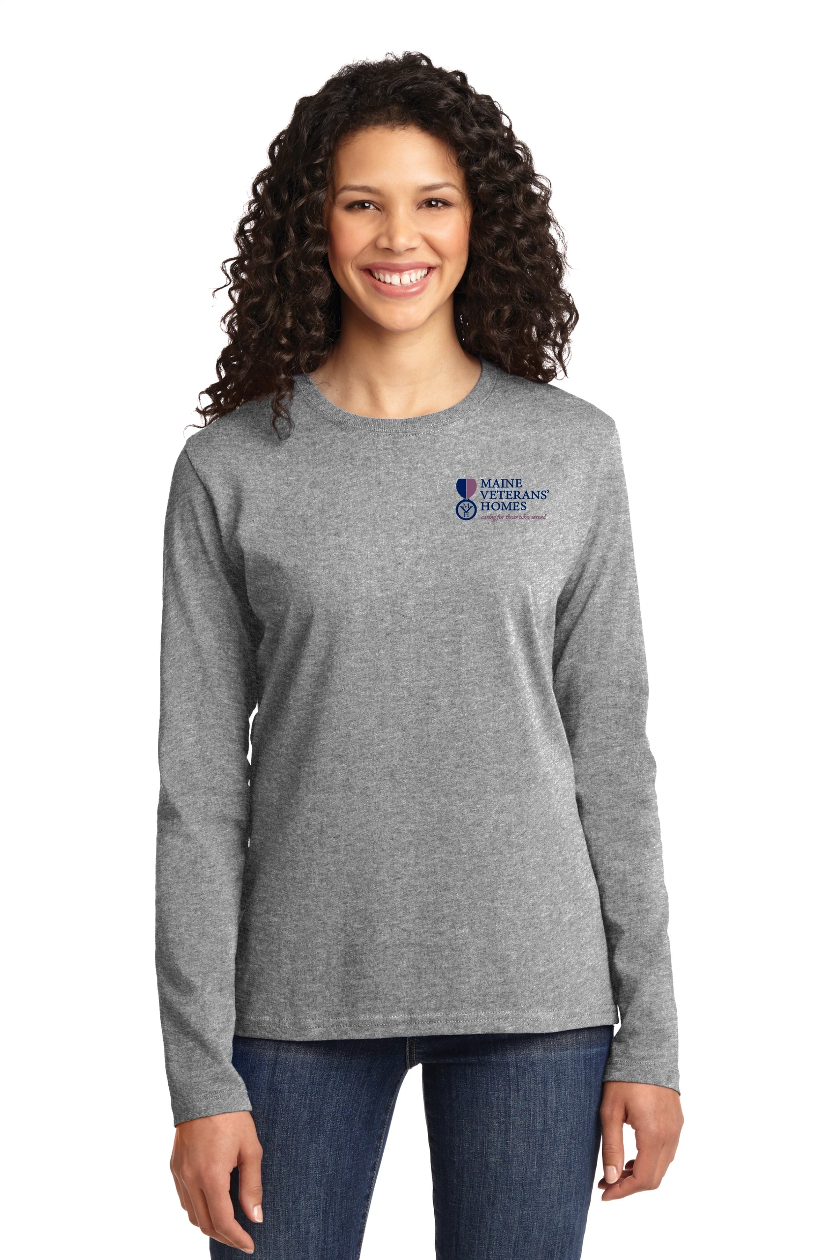 Maine Veterans'-Port & Company® Ladies Long Sleeve-2COLOR