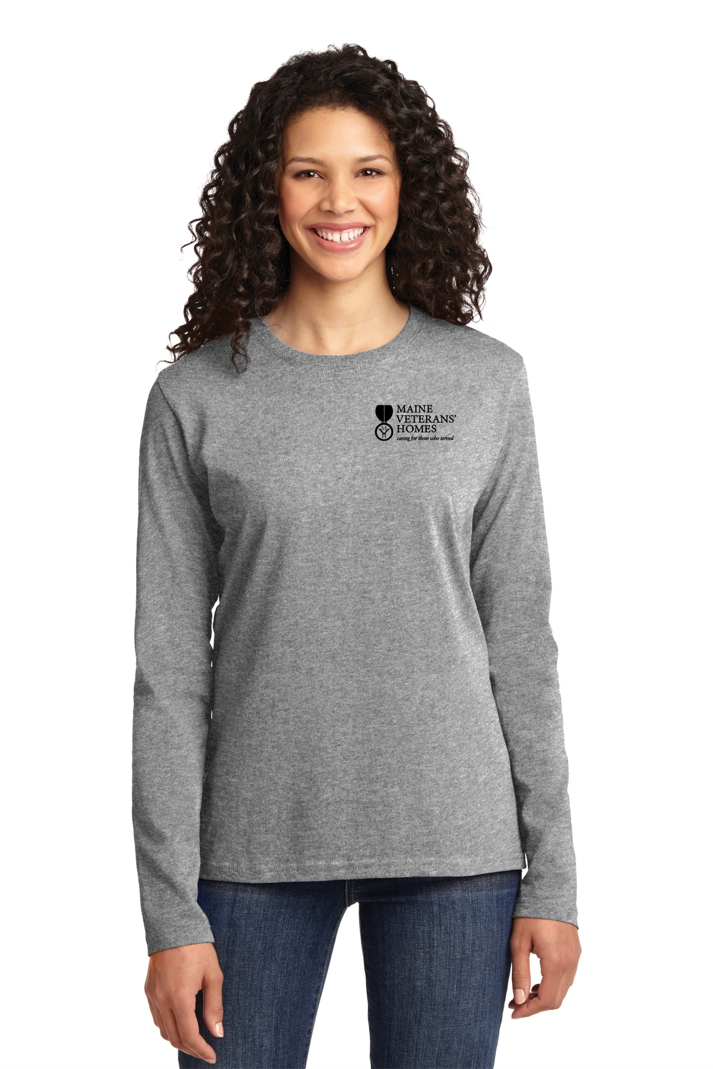 Port & Company® Ladies Long Sleeve Core Cotton Tee