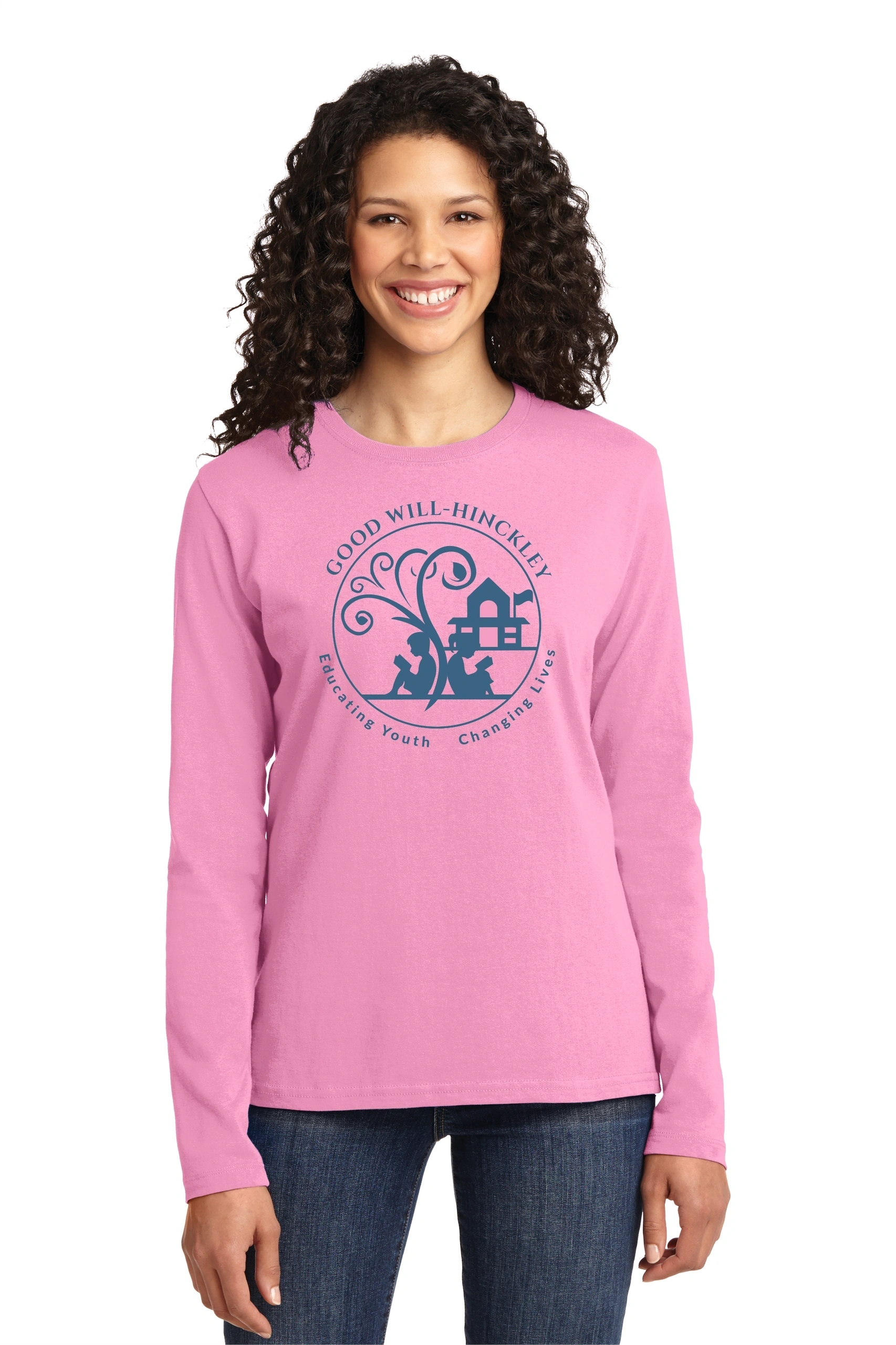 Port & Company® Ladies Long Sleeve Core Cotton Tee