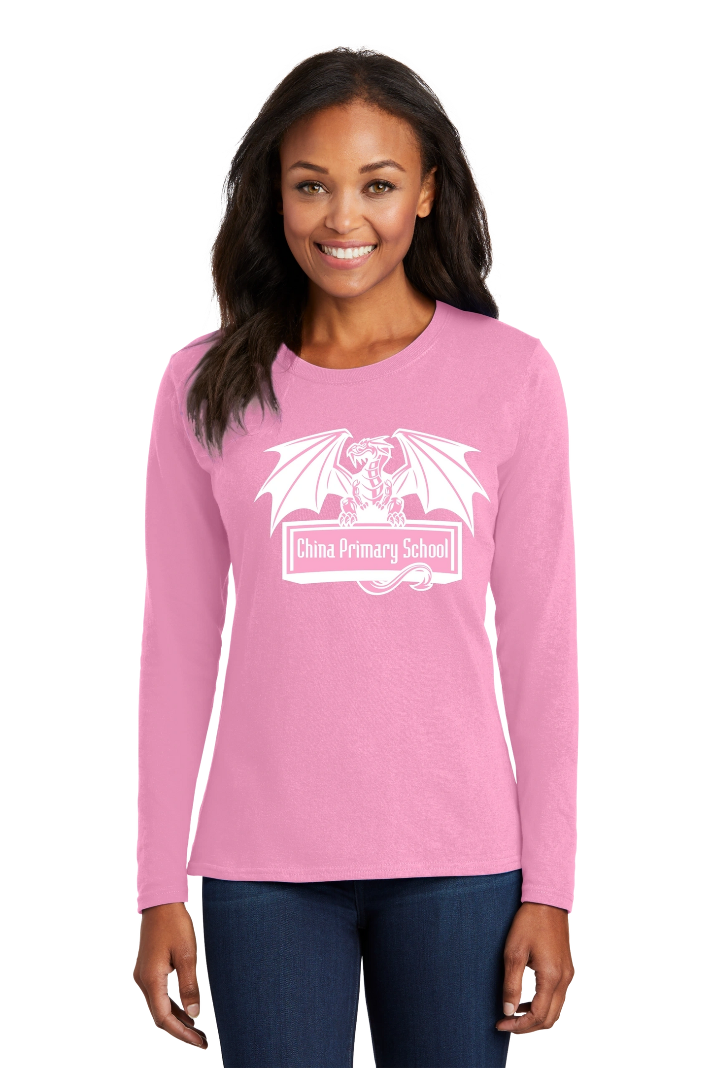 Port & Company® Ladies Long Sleeve Core Cotton Tee