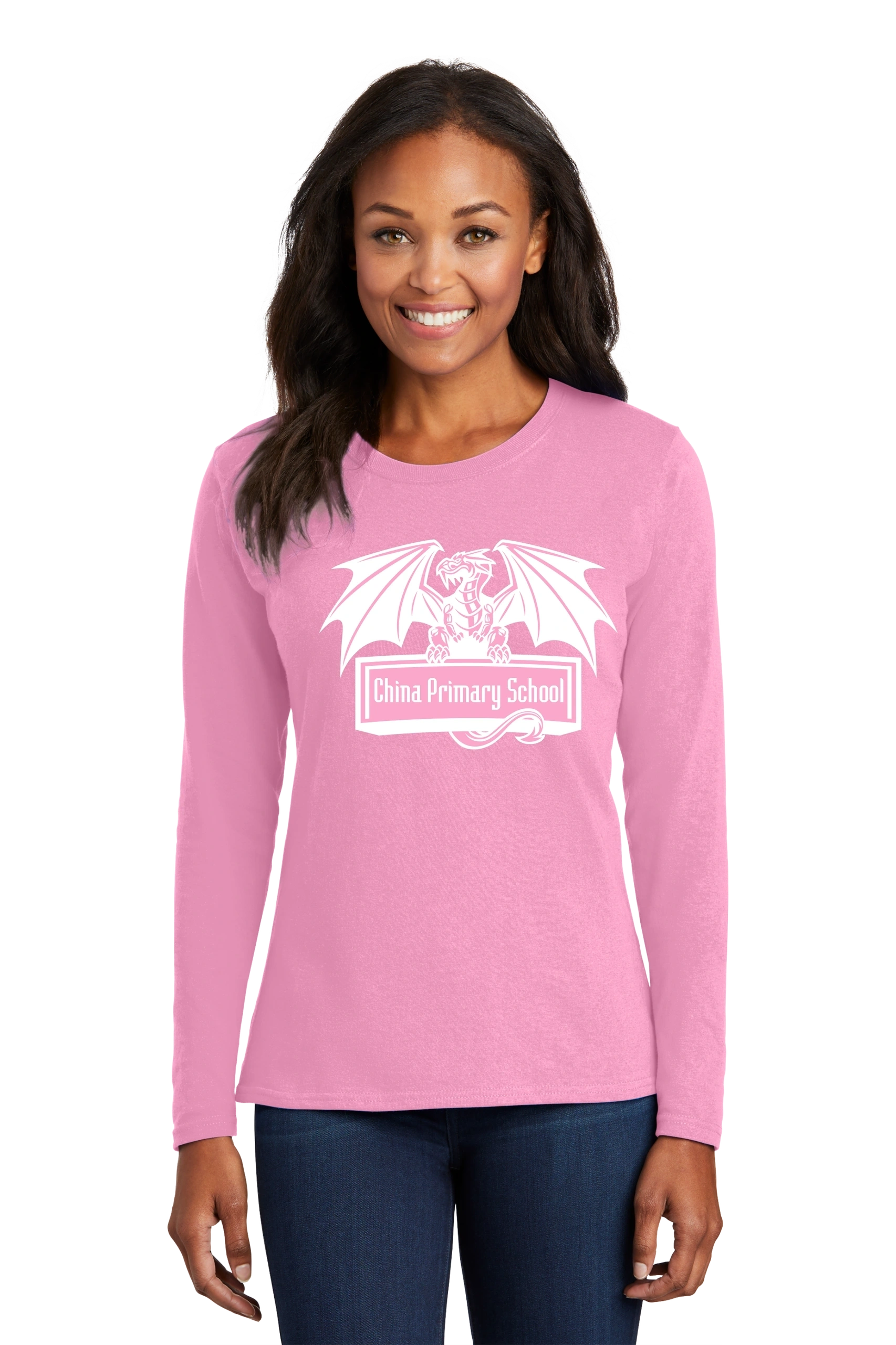 Port & Company® Ladies Long Sleeve Core Cotton Tee