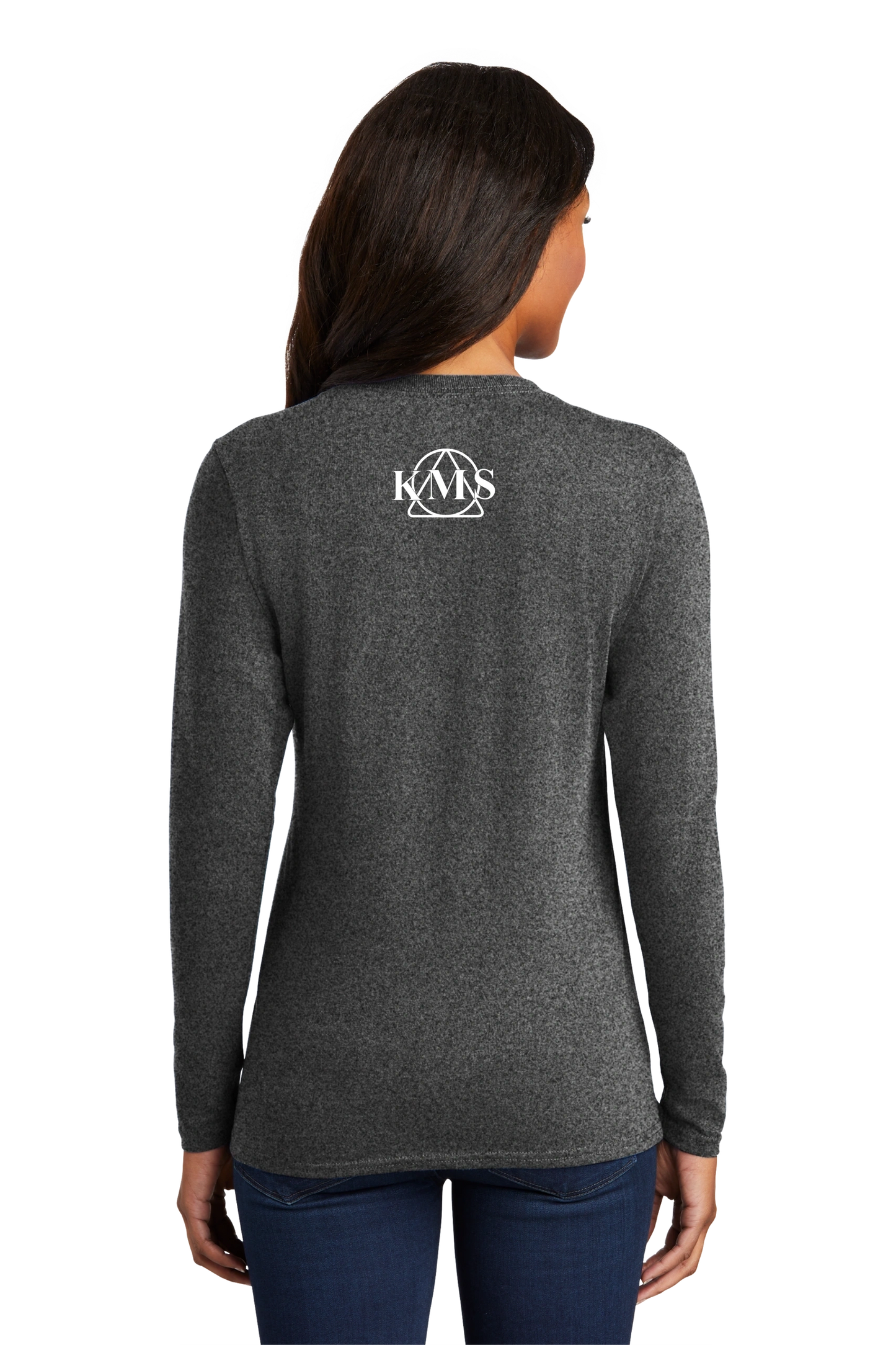 KMS-Port & Company® Ladies Long Sleeve Core Cotton Tee