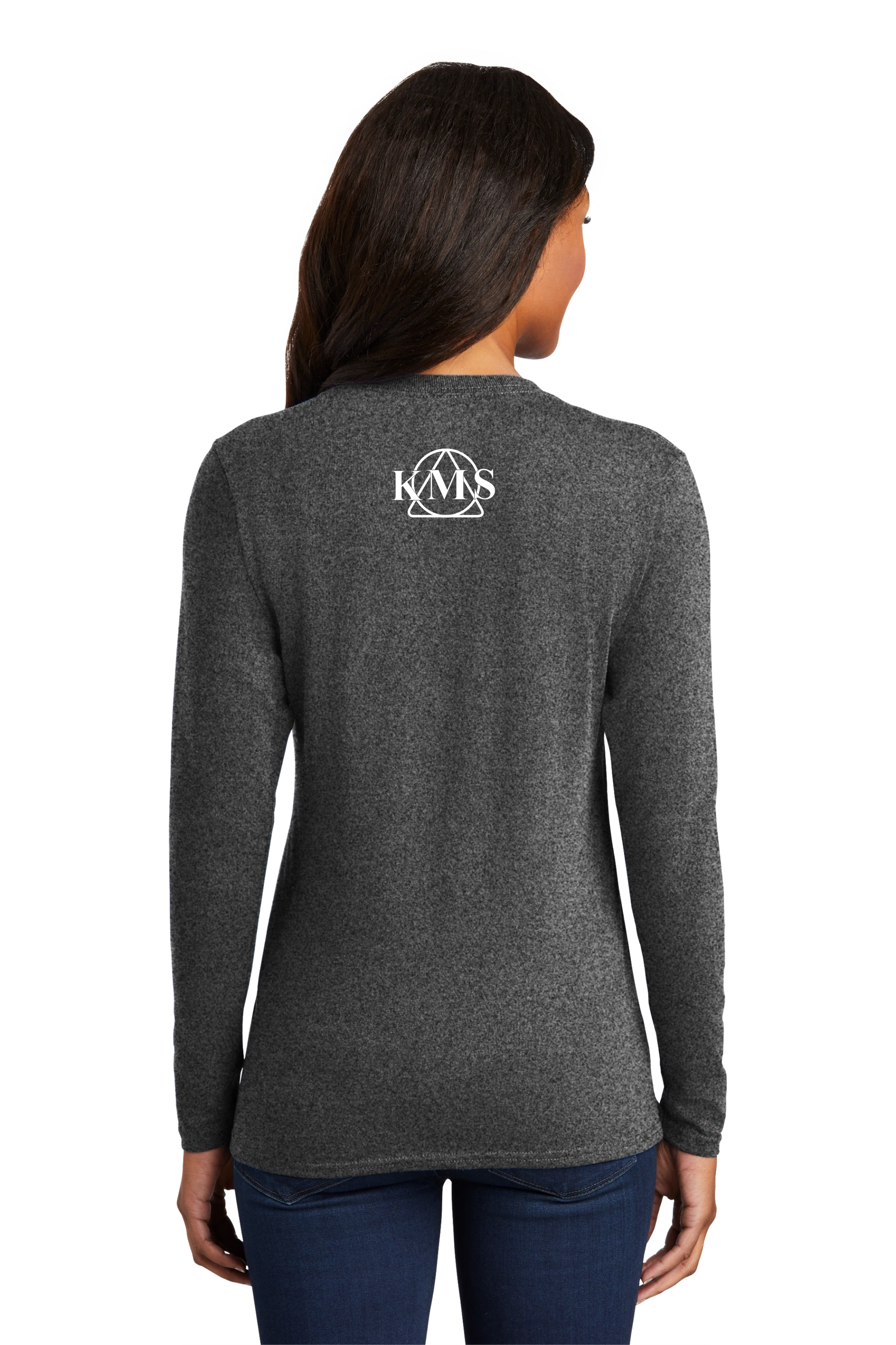 KMS-Port & Company® Ladies Long Sleeve Core Cotton Tee