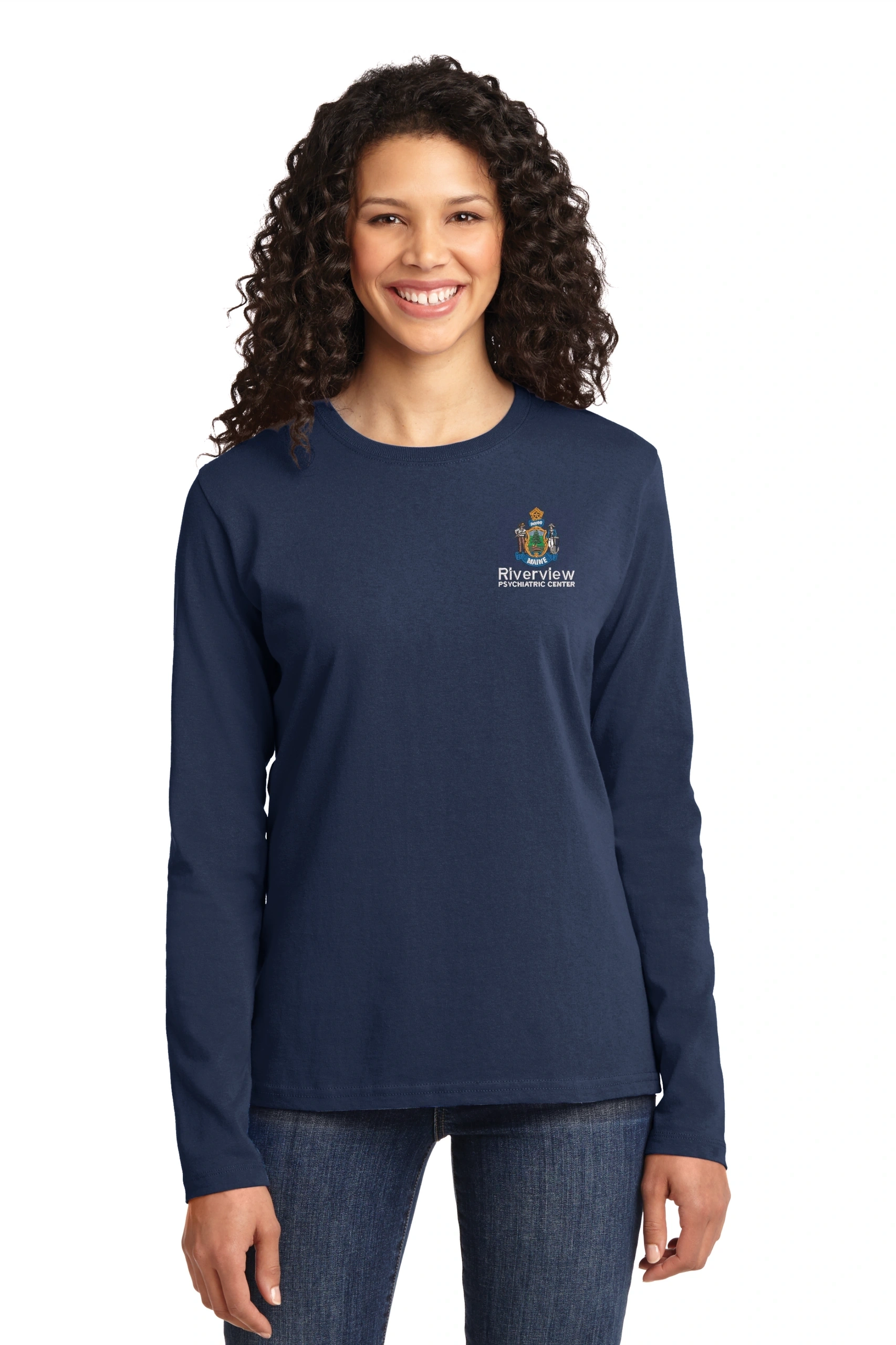 Port & Company® Ladies Long Sleeve Core Cotton Tee